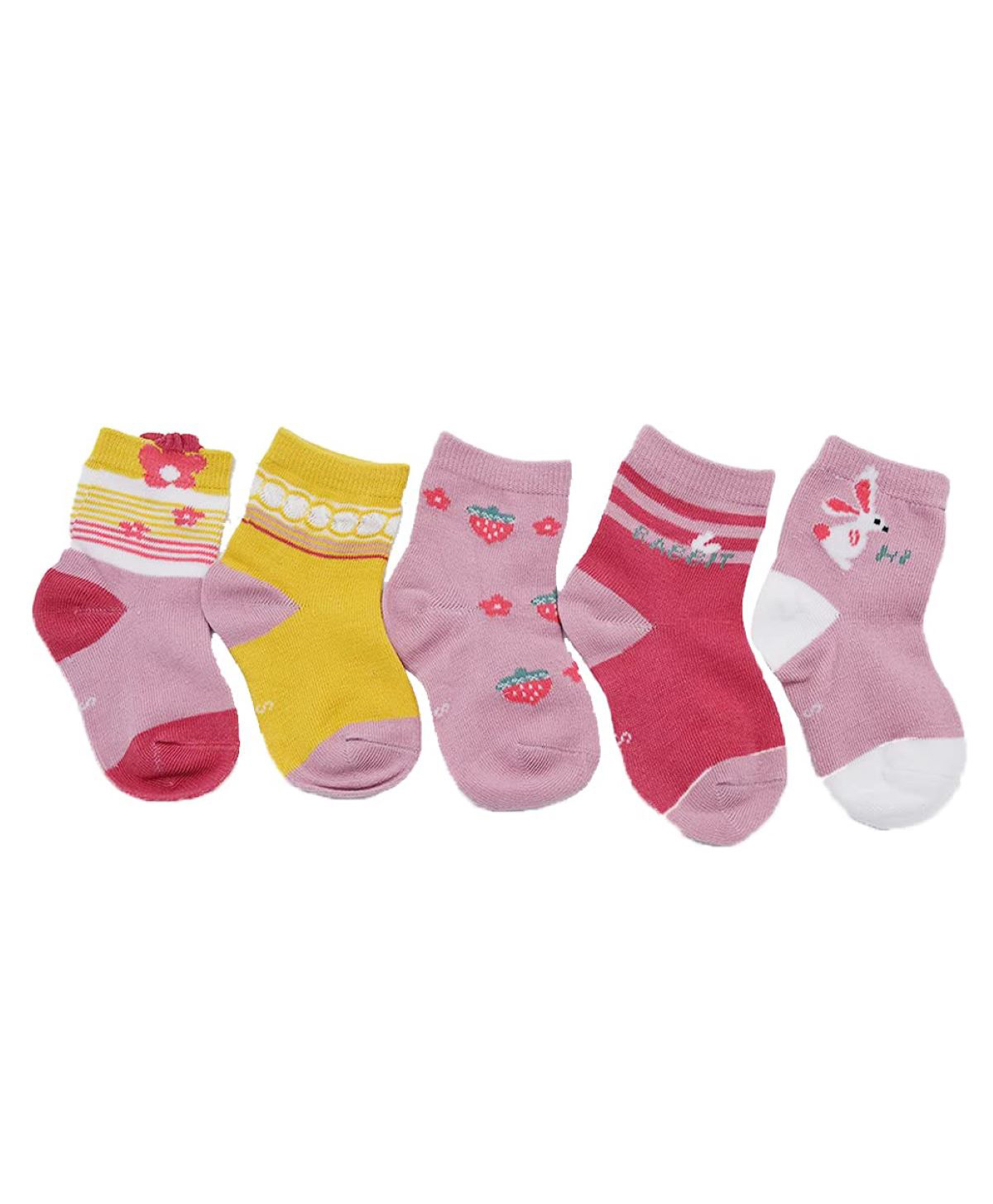 MOMISY 5 Pairs Baby Girl Boys Tube Socks Toddlers Infant Solid Color Boat Spring and Autumn Socks Stretch Baby Socks-image-15