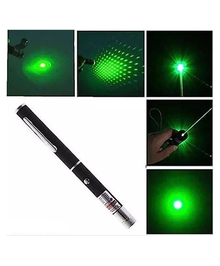 YAMAMA Green Laser Pointer Pen Multipurpose High Power Flashlight Beam Laser Pointer For Kids And Adults - Multicolor-image-2