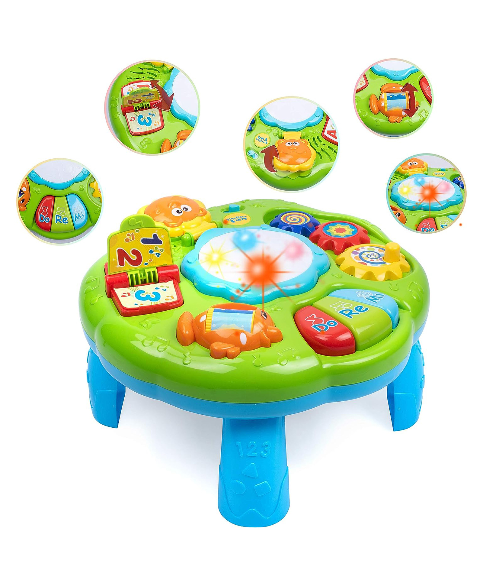 AKN TOYS Musical Toy Play Table with Lighting and Sound  - Color May Vary-picture-13