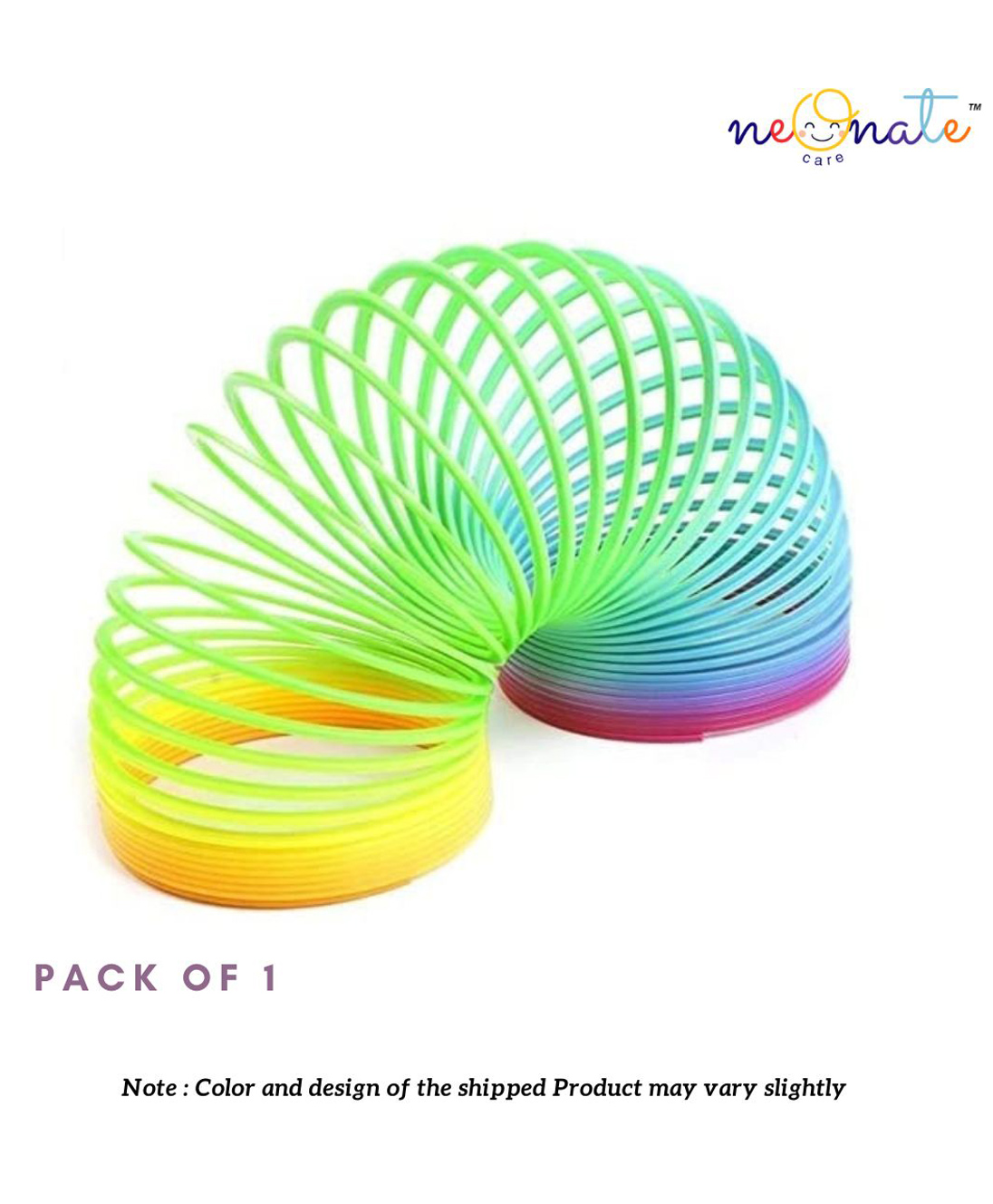 NeonateCare Magic Rainbow Spring Bouncy Expandable Slinky Toy for Kids Birthday Return Gifts - Multicolor ( color and design may vary)-picture-15