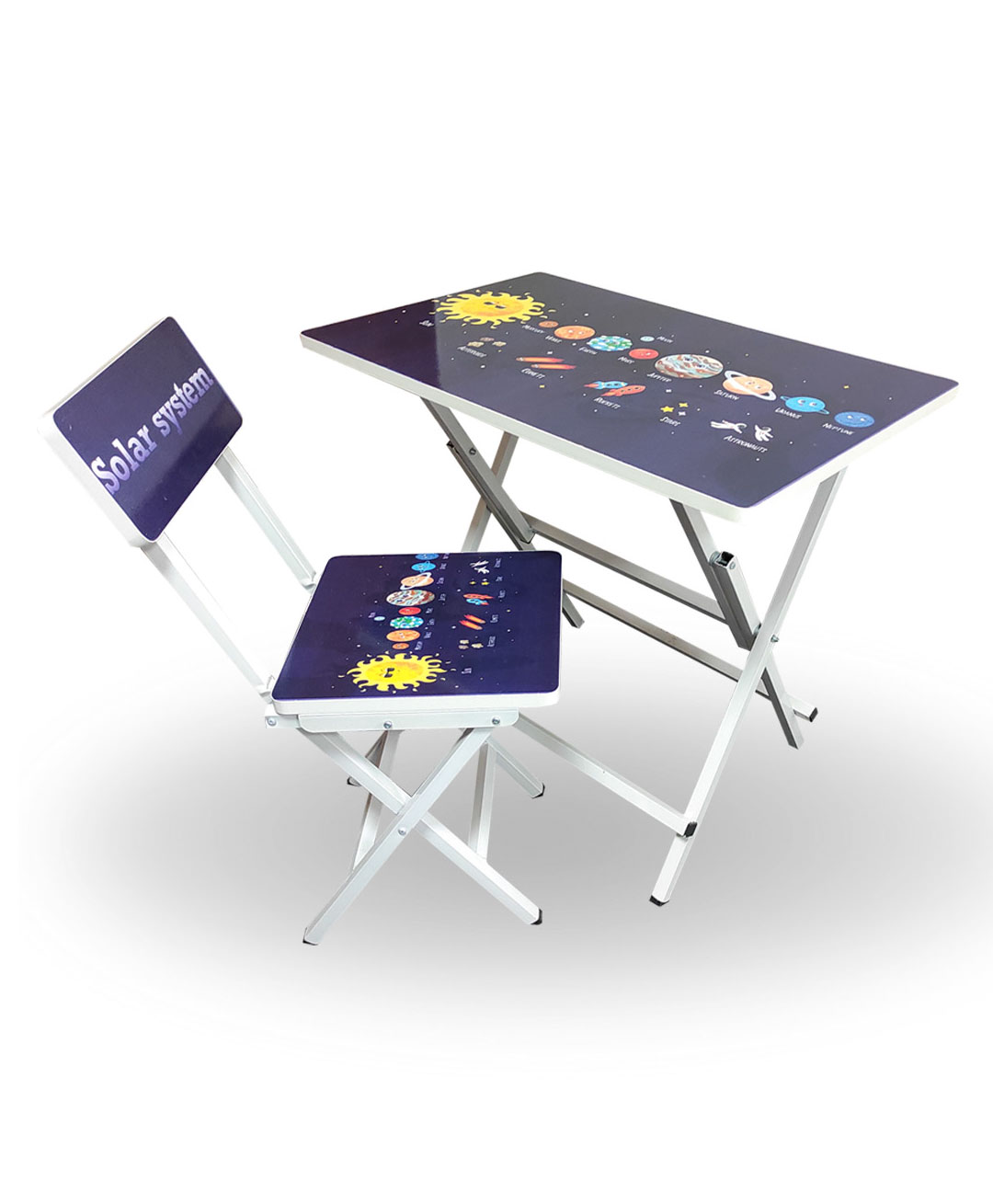 Wishing Clouds Universe Kids Study Table with Chair Sets - Multicolor-picture-18