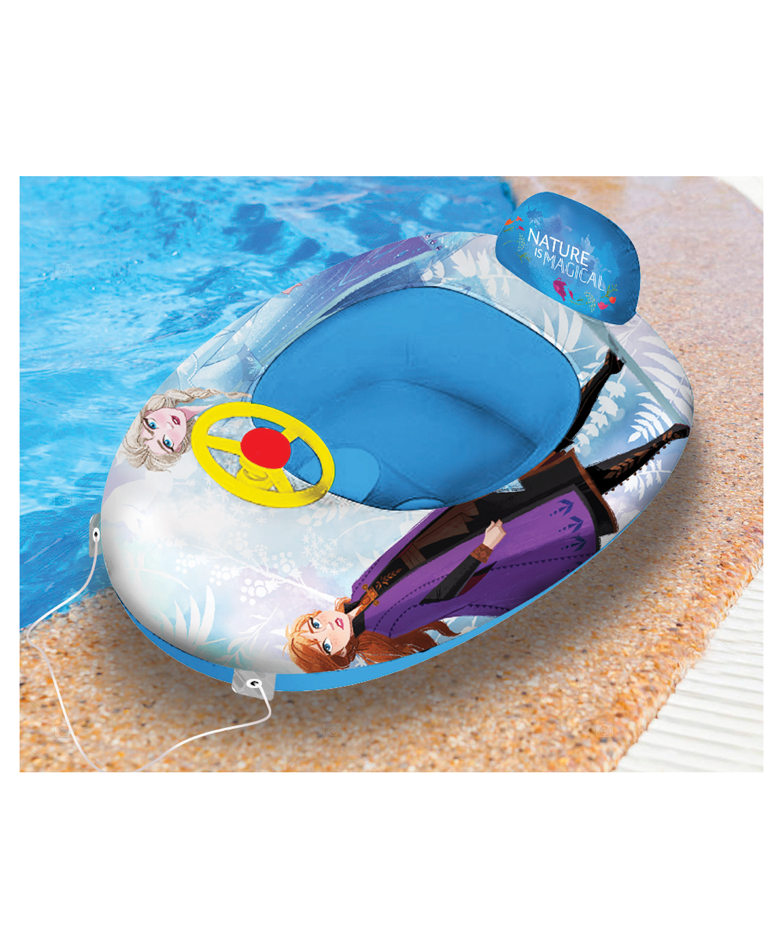 Disney Frozen Inflatable Swimming Boat Tube- Blue-image-44
