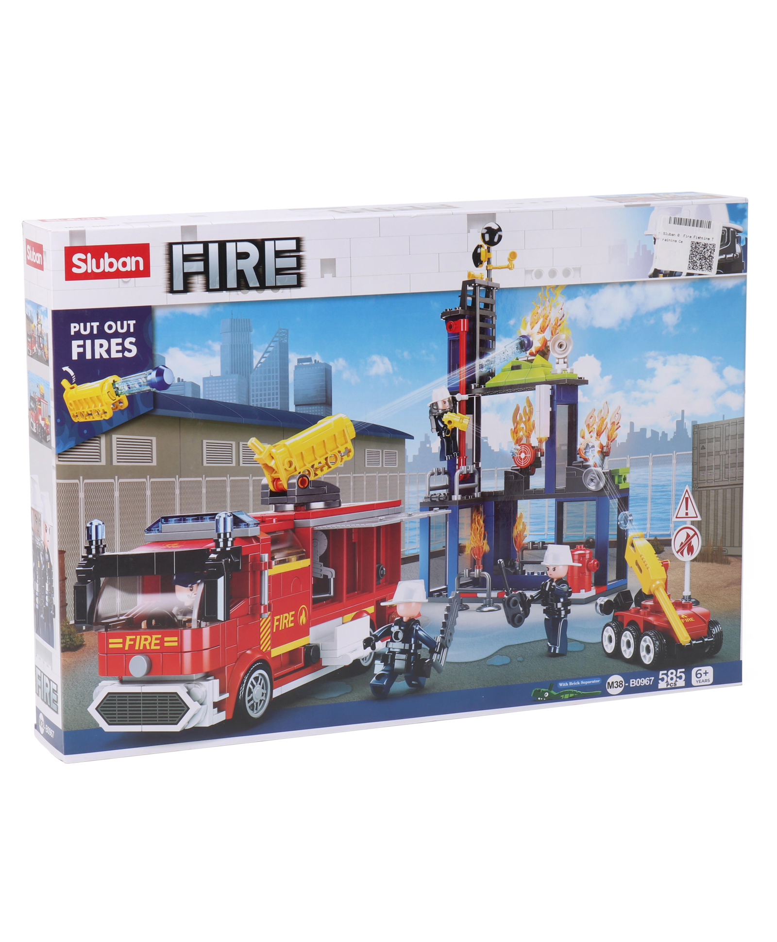 Sluban Fire Fighting Training Center Construction Set Multicolor - 585 Pieces-image-1