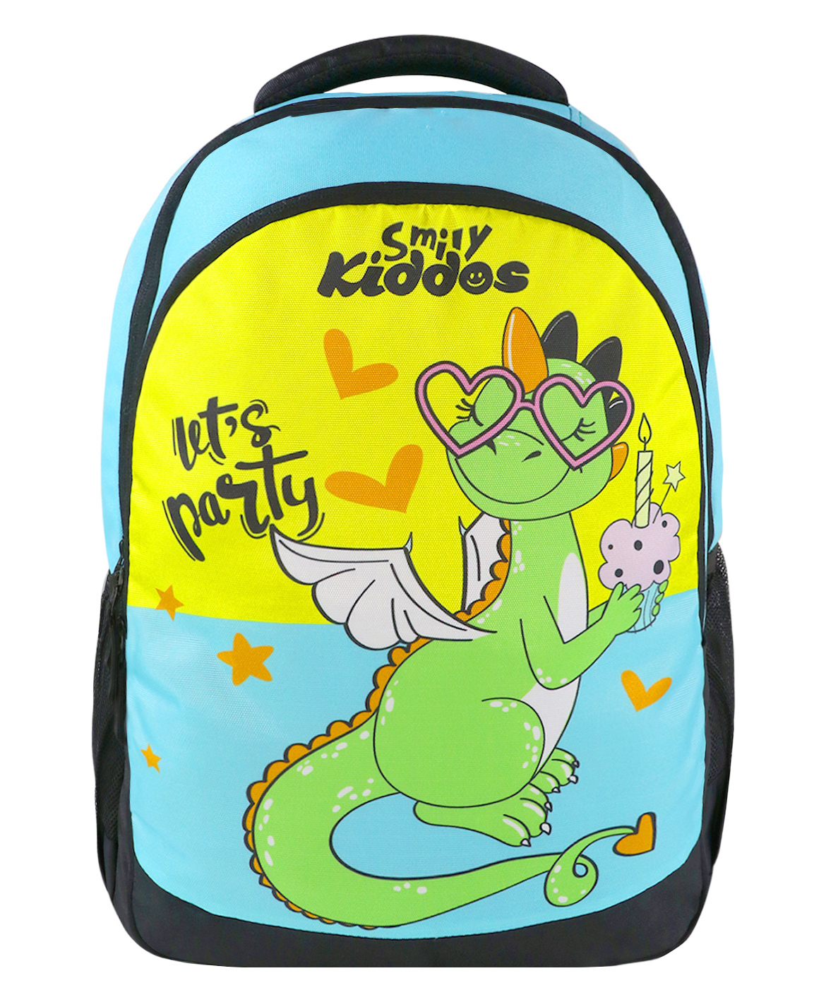 Smily Kiddos Junior Party Dragon School Backpacks Yellow -  Height 18 Inches-image-40