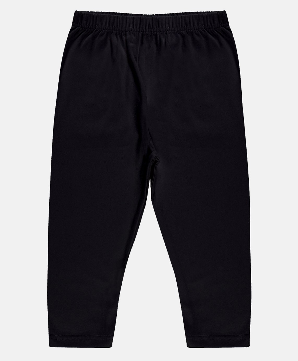 Kiddopanti Solid Capri Leggings - Black-picture-31
