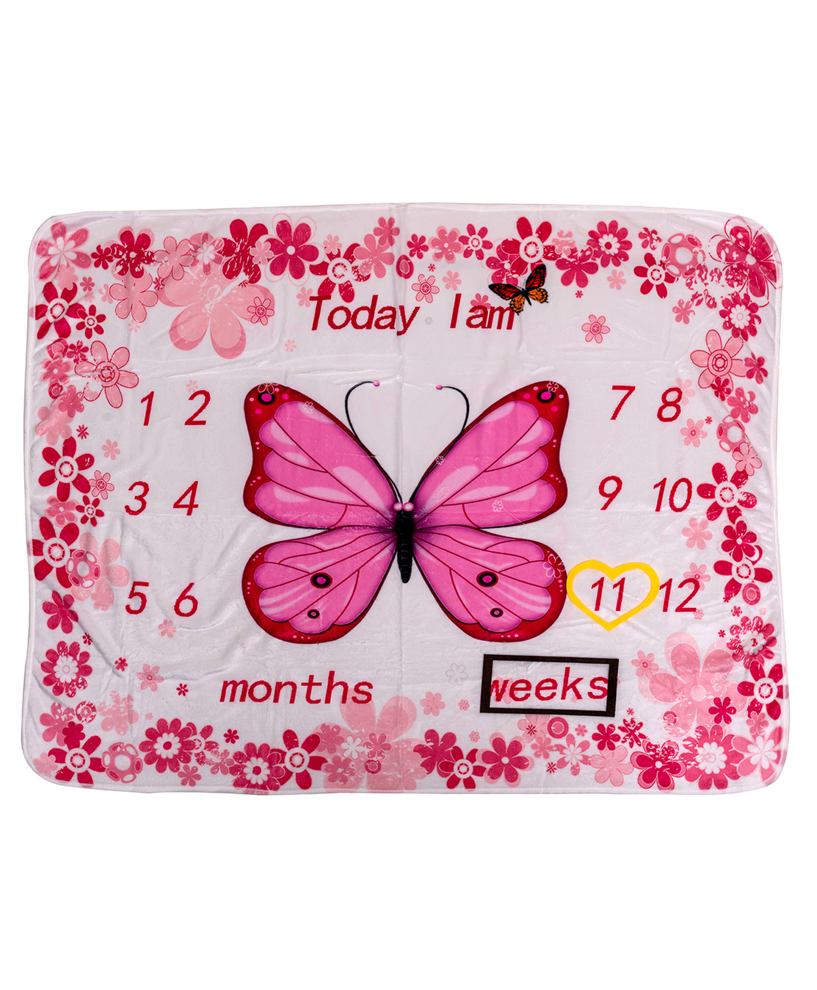 Adore Advanced Memories! Baby Milestone Fleece Bedsheet for Photoshoot with Props-image-36
