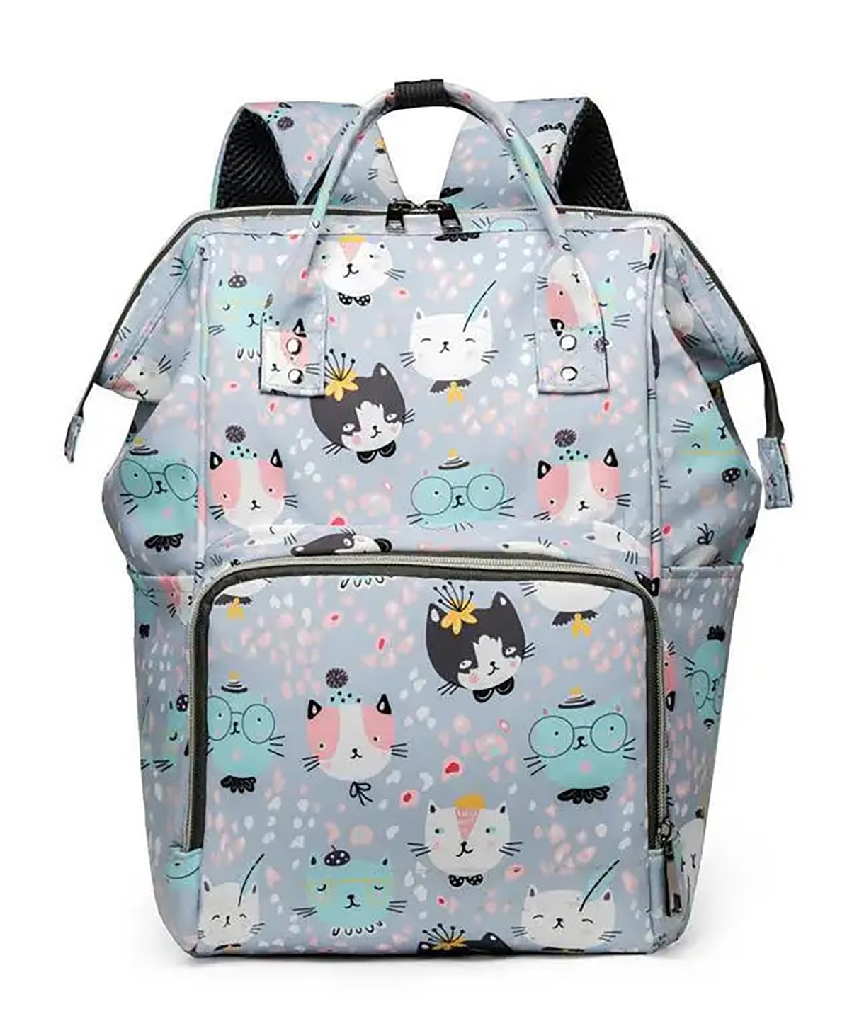 House of Quirk Maternity Backpack Large Capacity Convenient  - Grey-image-44