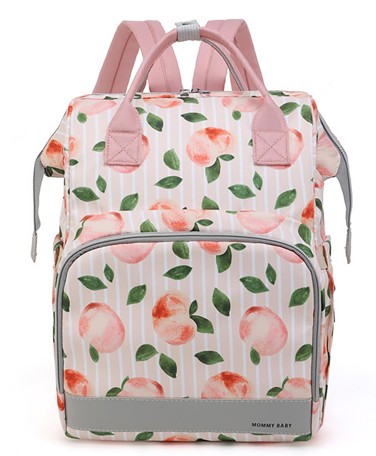 House of Quirk Baby Diaper Bag Maternity Backpack - Peach-image-32
