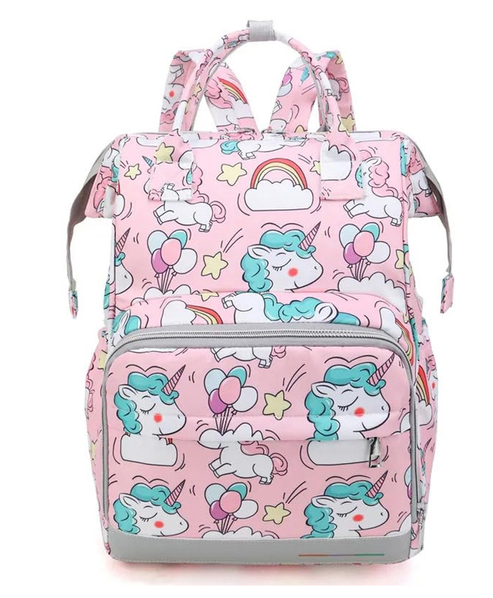 House of Quirk Baby Diaper Bag Maternity Backpack Baby unicorn Pink-picture-30