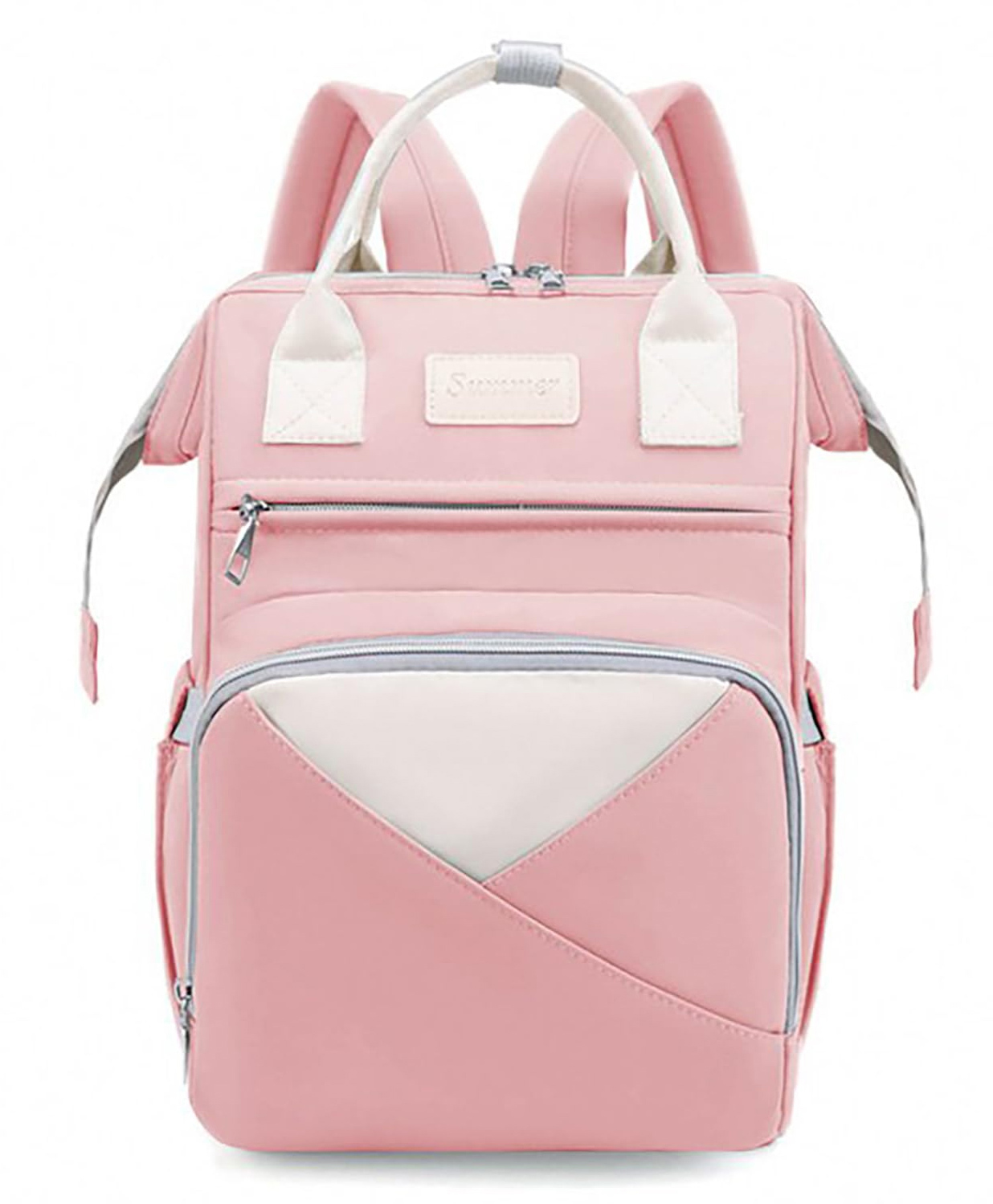 House of Quirk Multifunction Diaper Maternity Backpack Baby Boy Girl Large Capacity Convenient Baby Backpack - Seoul Pink-picture-35