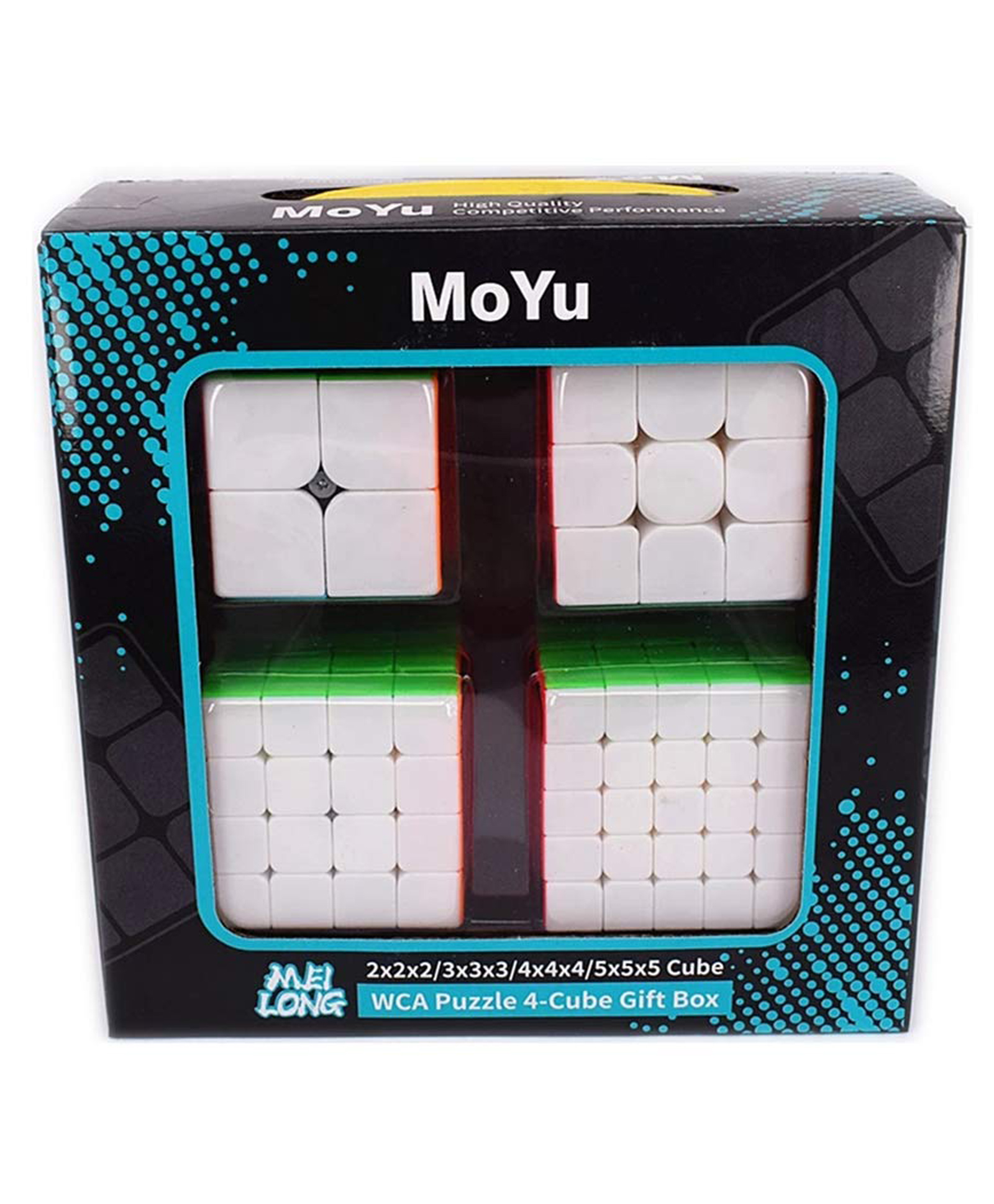 NEGOCIO Pack of 4 Speed Cube Set Stickerless Speed Cube Bundle Gift Packing Games Toy (Color May Vary)-picture-18
