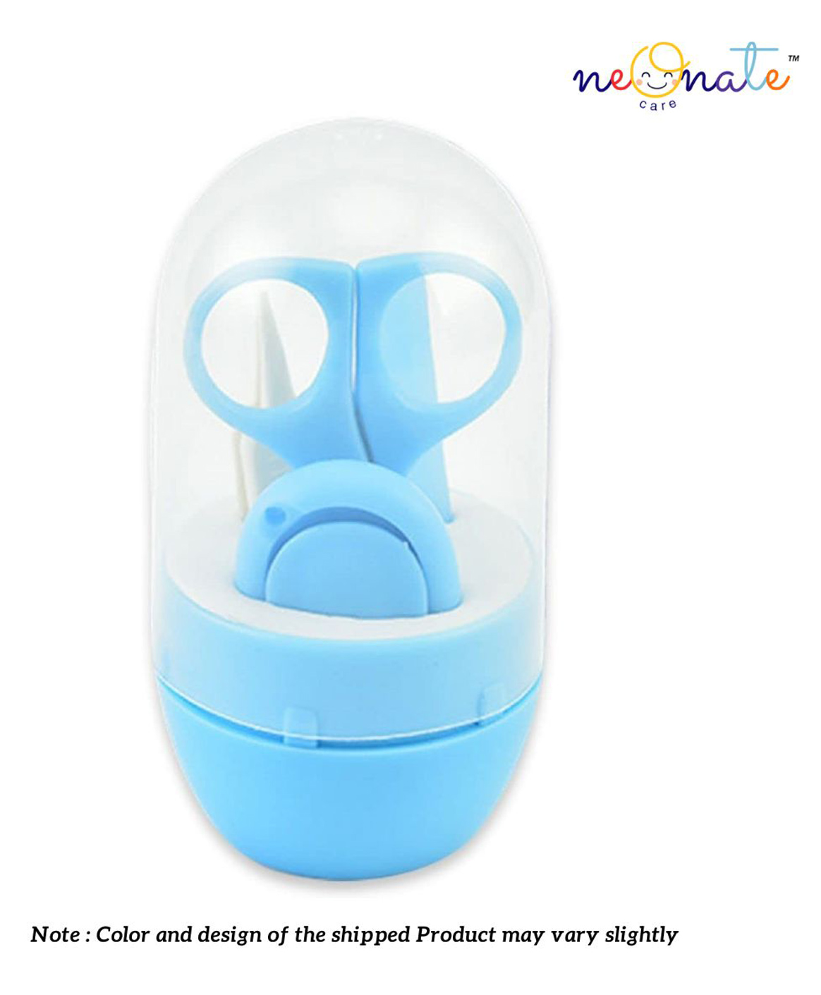 NeonateCare Baby -  Infant and Toddler Blue Grooming Kit with Scissors The Best Unique Baby Shower Gift for Girls and Boys- Multicolor ( color and design may vary)-picture-30
