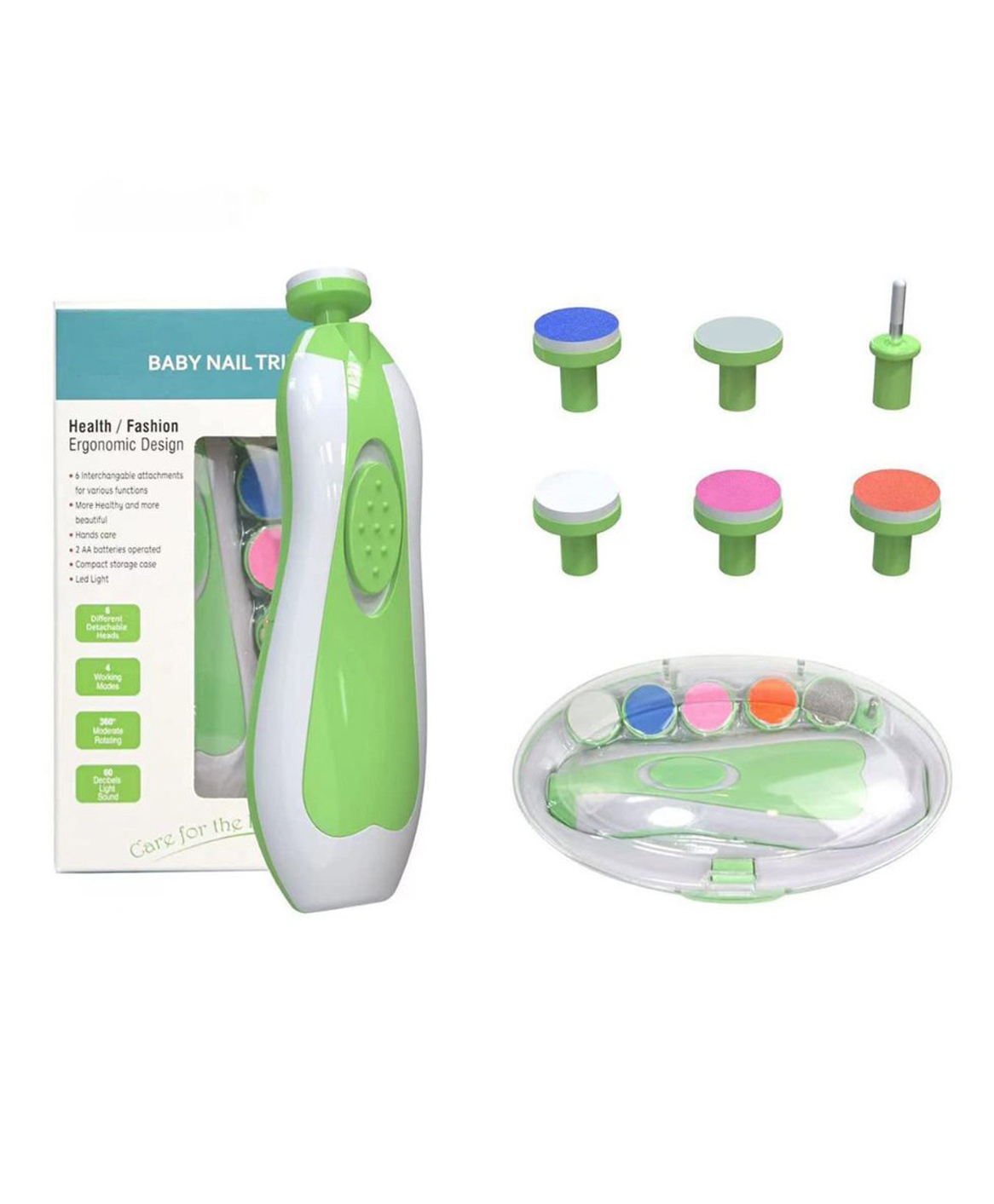NeonateCare Baby Nail Clippers Safe for Newborn 6 Grinding Heads - Multicolor ( color and design may vary)-image-17