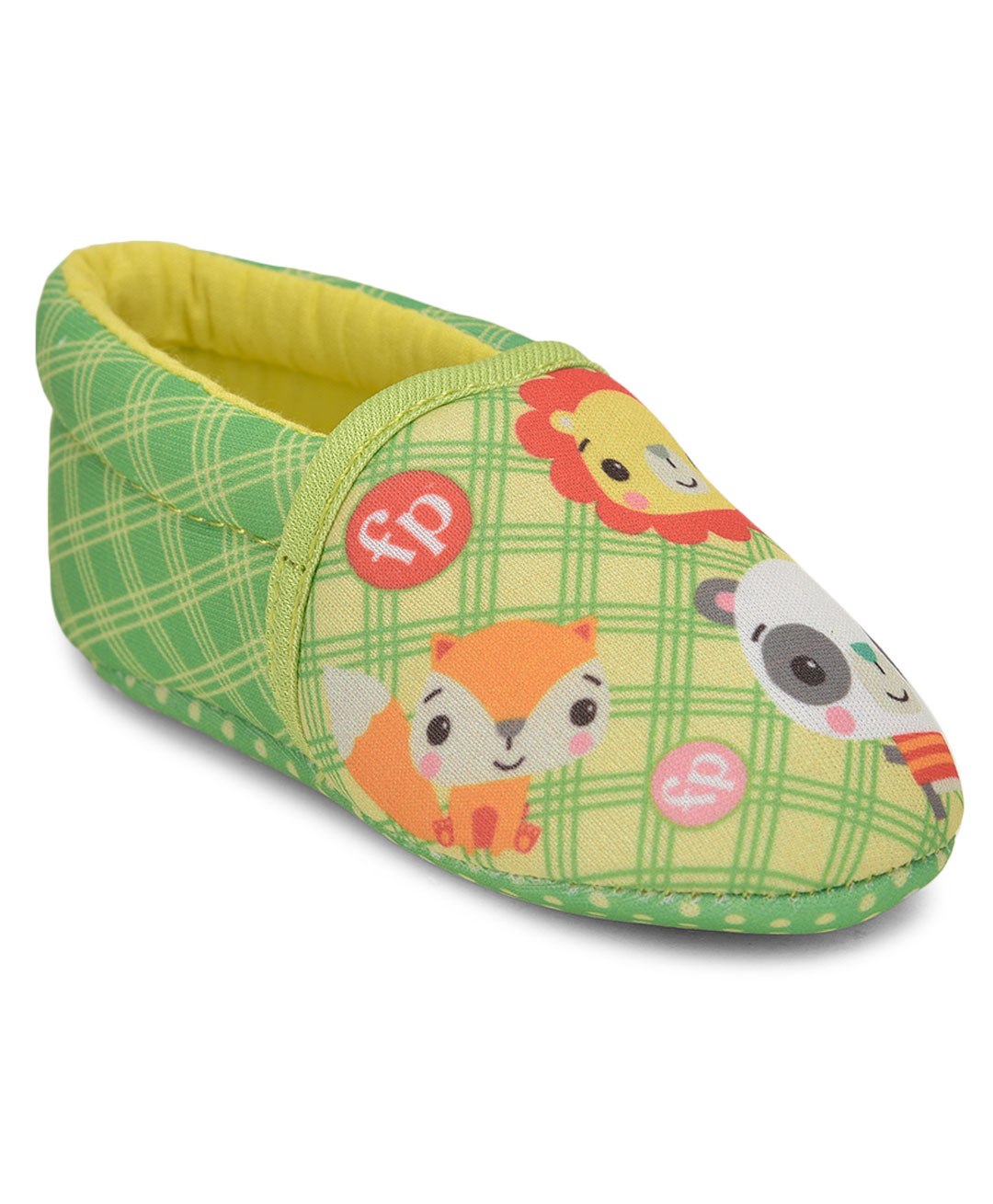 Toothless Unisex Baby Animals Designed & Checked Booties - Green-picture-11