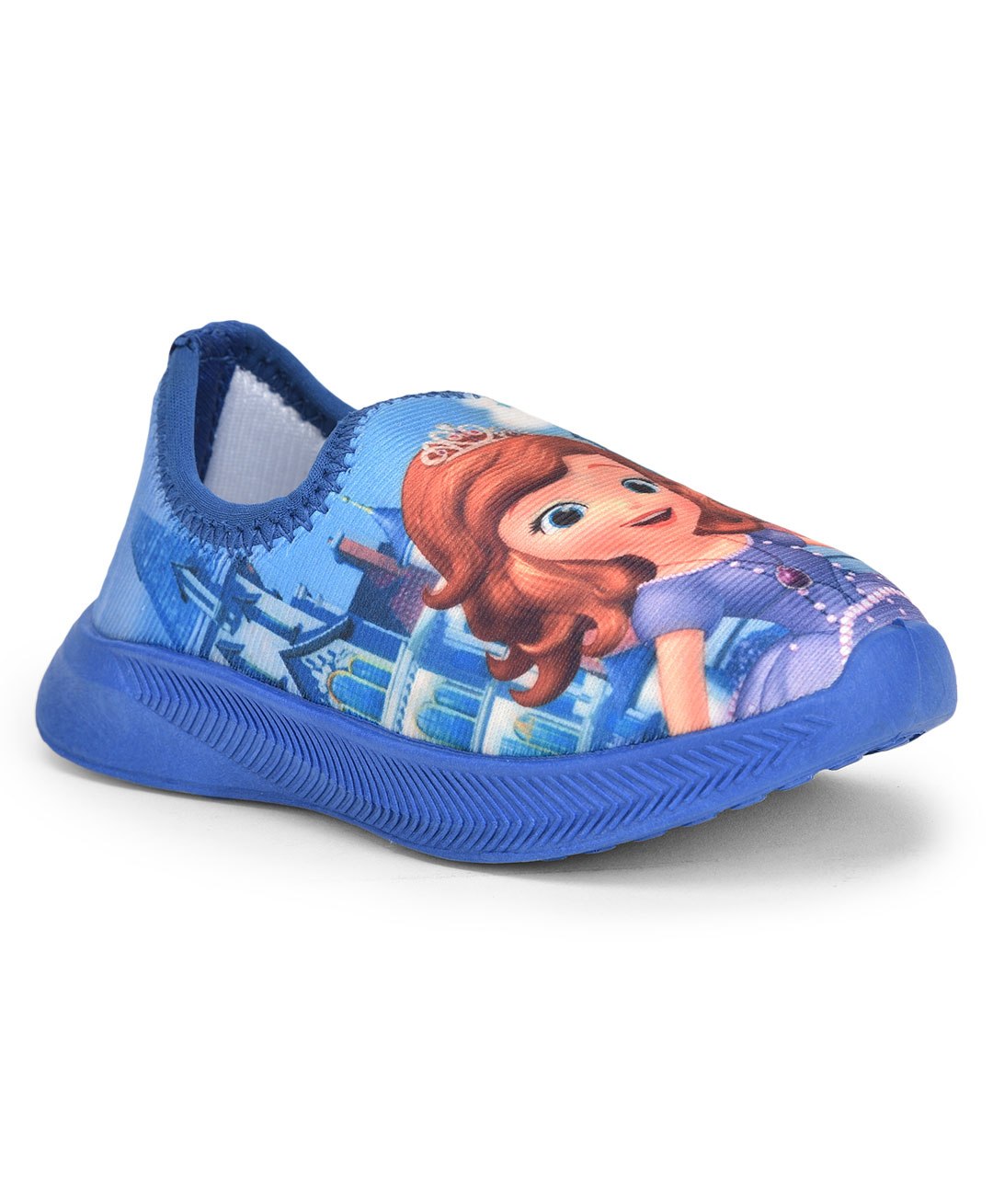 Toothless Disney Princess Featuring Sofia The First Printed Slip On Shoes - Blue-image-27