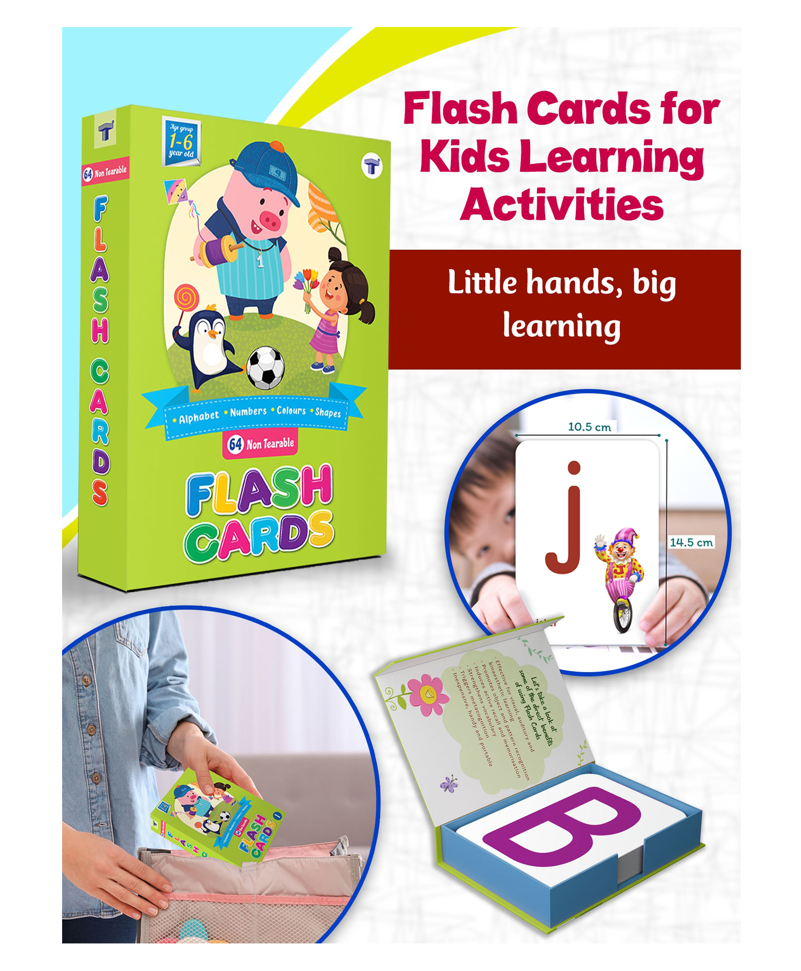 target publications Alphabets and Numbers Flash Cards for Kids - 64 Flash Cards in English-picture-26