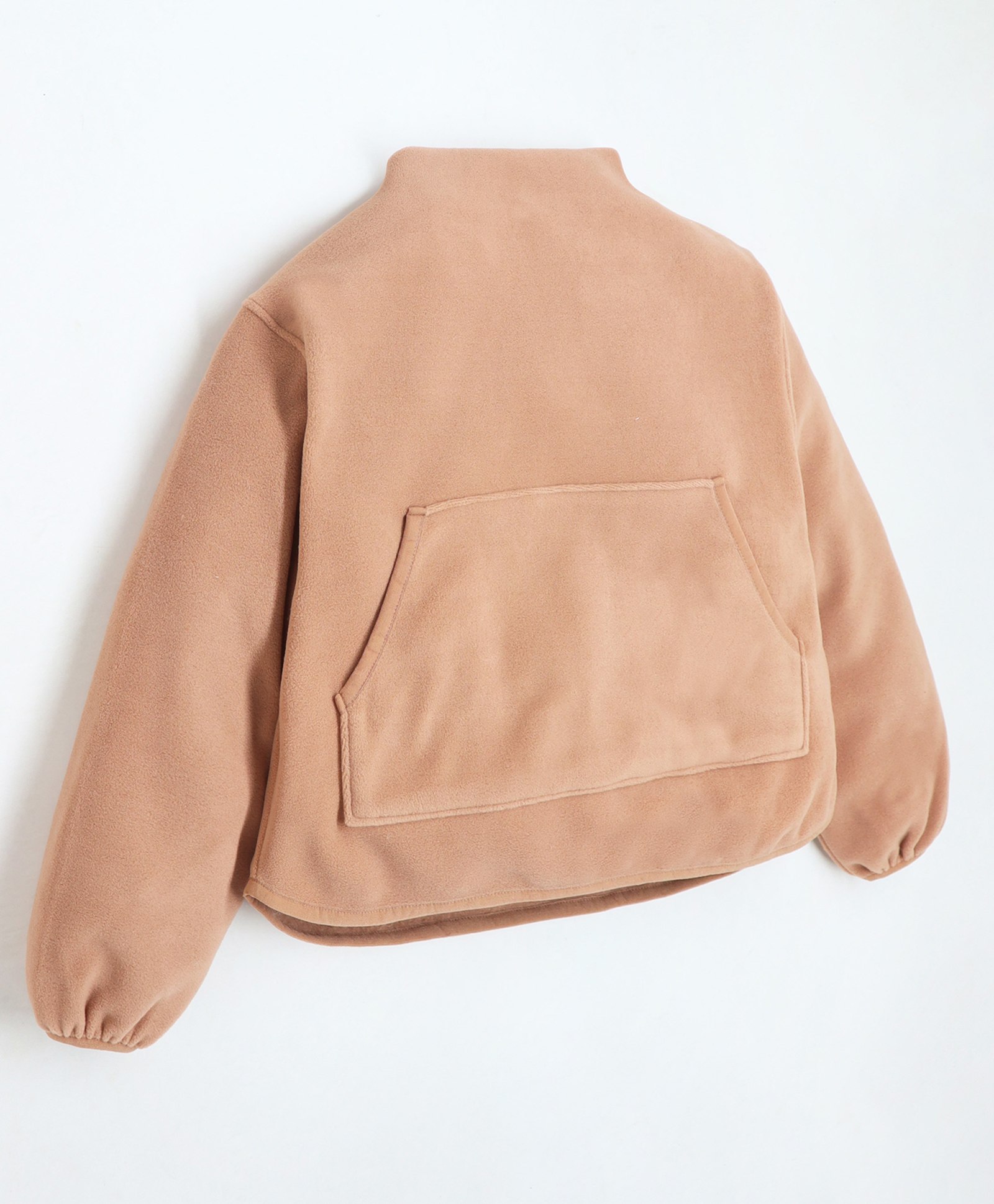Cherry Crumble By Nitt Hyman Full Sleeves Solid High Neck Sweatshirt - Peach-picture-23
