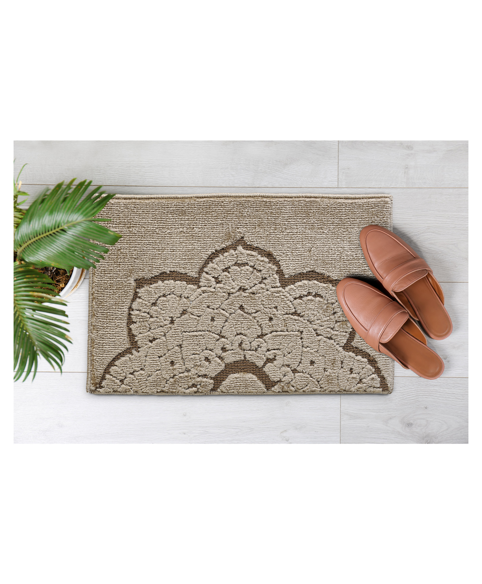 Saralhome 24X7 Antiskid PP BCF yarn Door Mat Beige. 40cm x 60cm-image-28