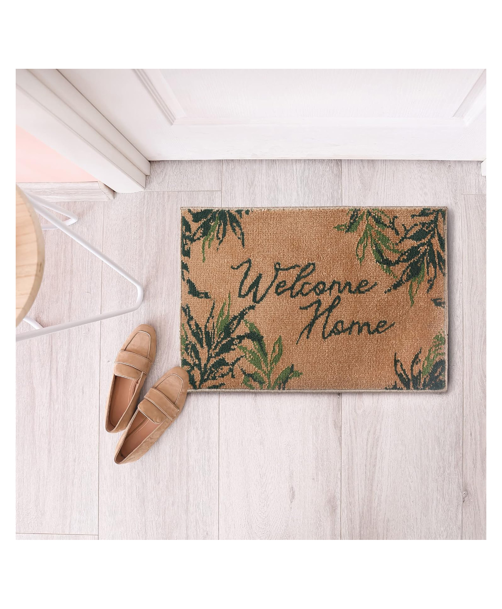 saral home Saralhome Micro Polyester Welcome Home Doormat Beige. 40cm x 60cm-picture-17