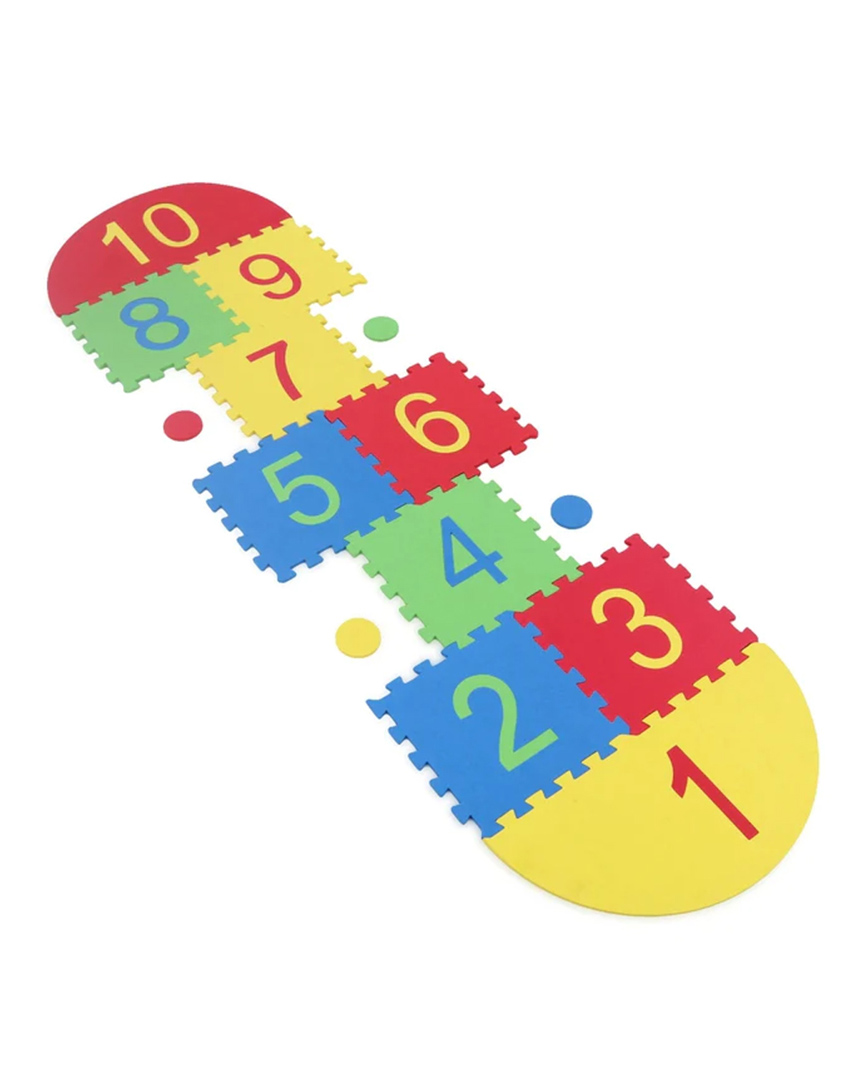 Hop N Play Hopscotch EVA Foam Pop Puzzle Floor Play Mat - Multicolor-picture-17
