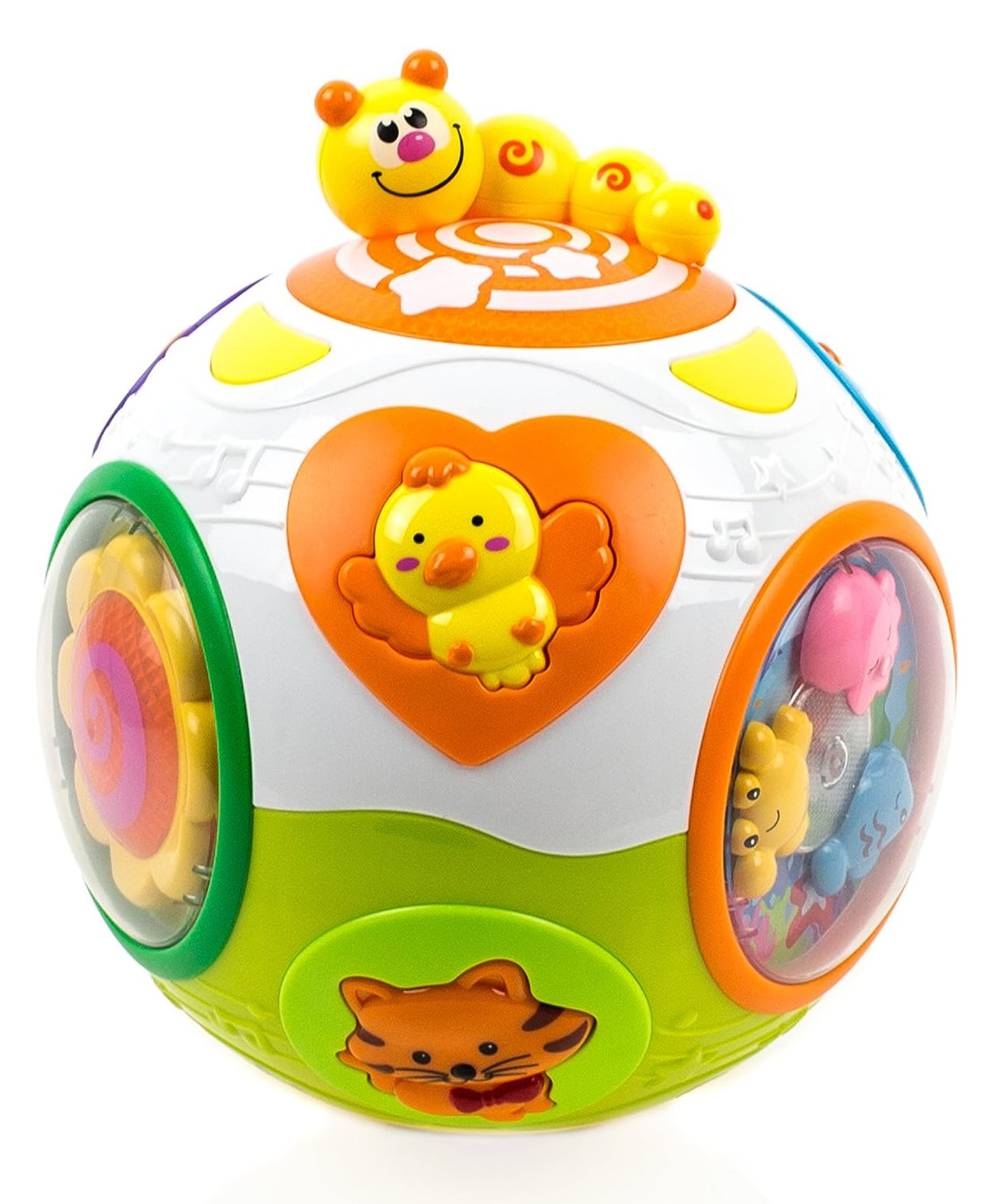 YAMAMA Catch-Me Activity Ball Toy With Lights And Music Early Educational Learning Toy For Kids And Babies - Multicolor-image-43