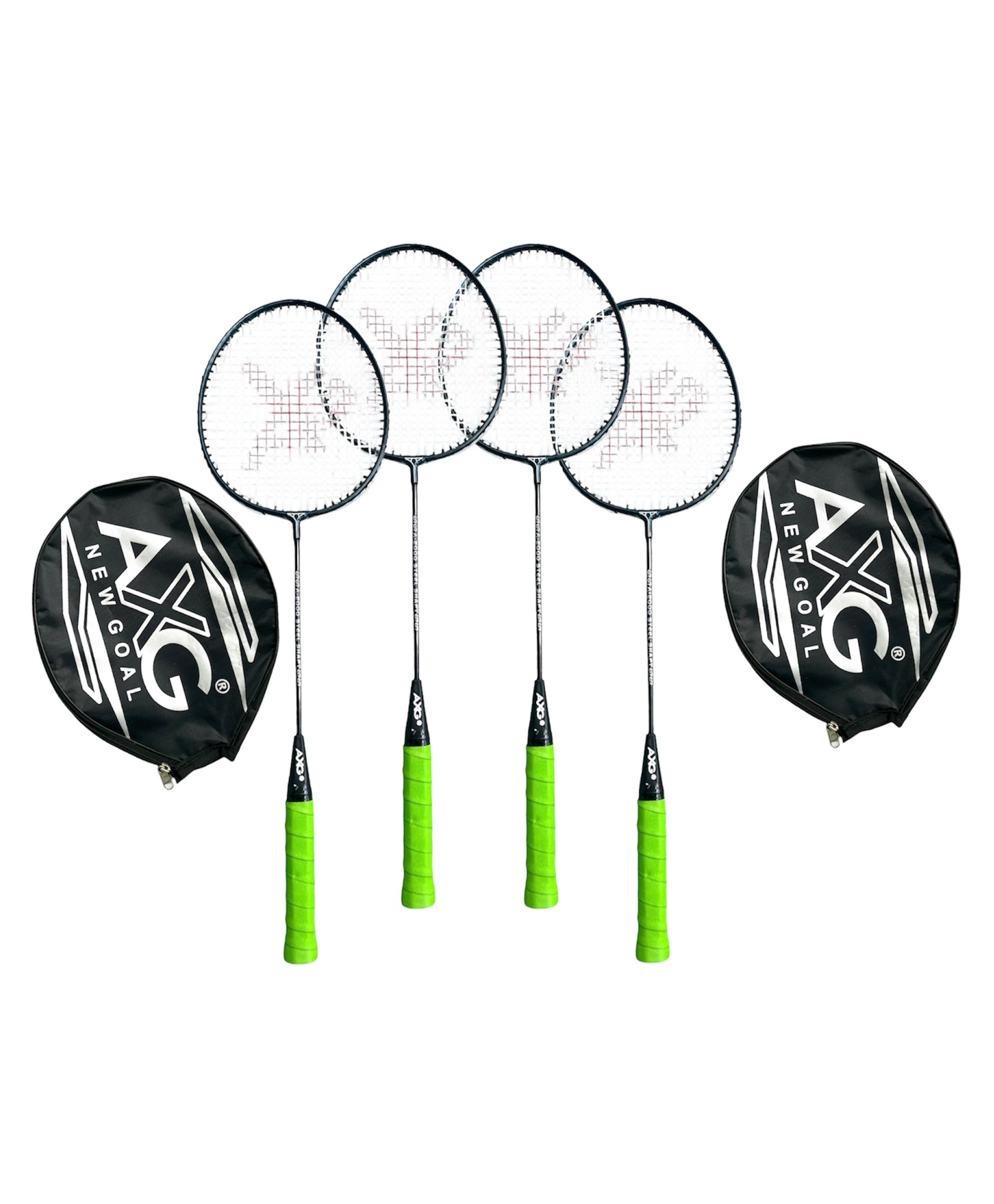 AXG Scratch Resistant A-2000 Classic Set Of 4 Strung Badminton Racquet (Green)-image-37