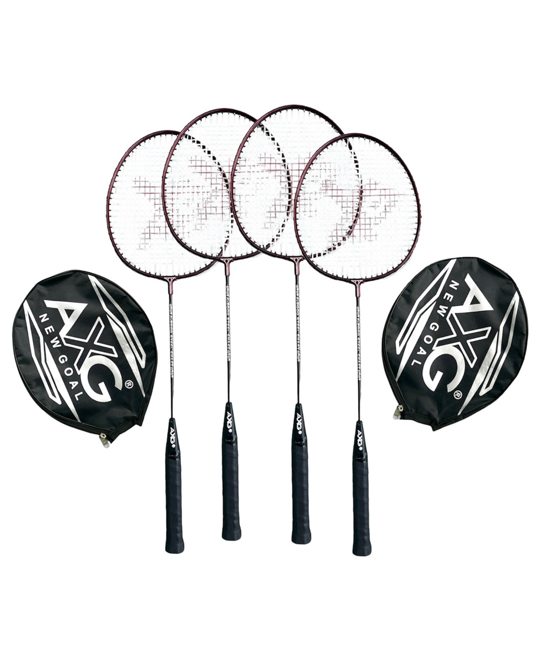 AXG Scratch Resistant A-2000 Classic Set Of 4 Strung Badminton Racquet (Maroon)-image-47