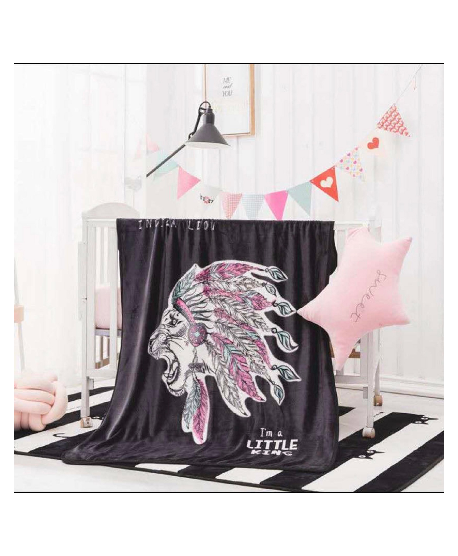 Butterthief  Baby Blanket for Kids & Toddlers Lion Print - Color May Vary-image-48