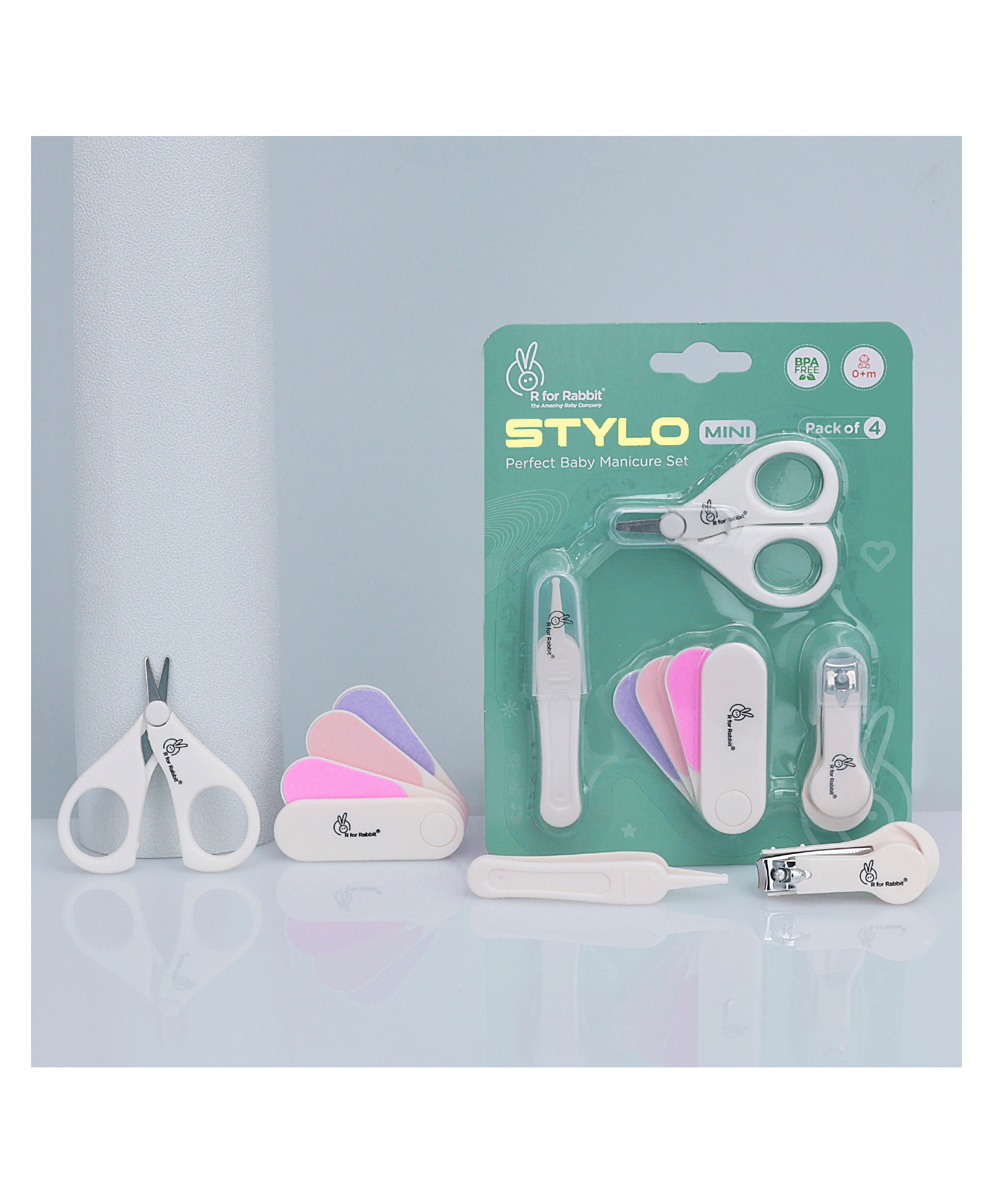 R for Rabbit Stylo Mini Baby Manicure Set - Multicolor-image-23