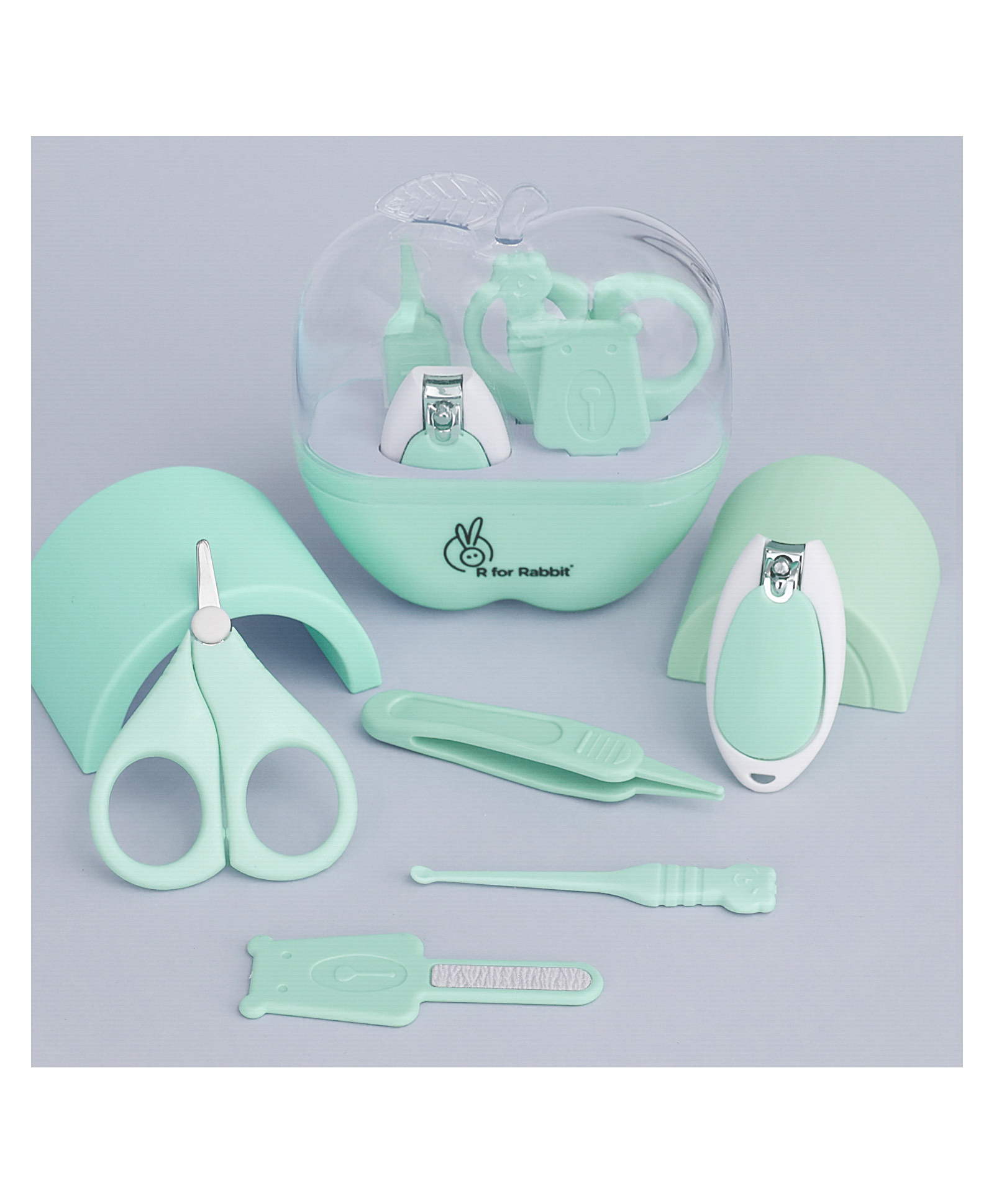 R for Rabbit Stylo Mini Baby Manicure Set - Green-image-27