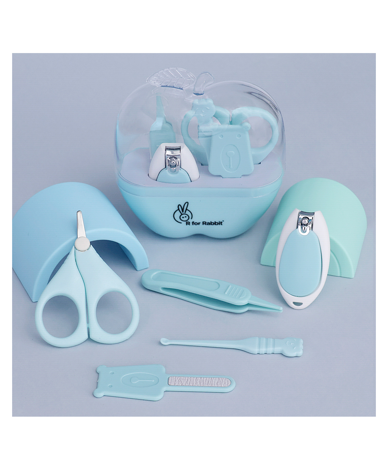 R for Rabbit Stylo Mini Baby Manicure Set - Blue-image-26