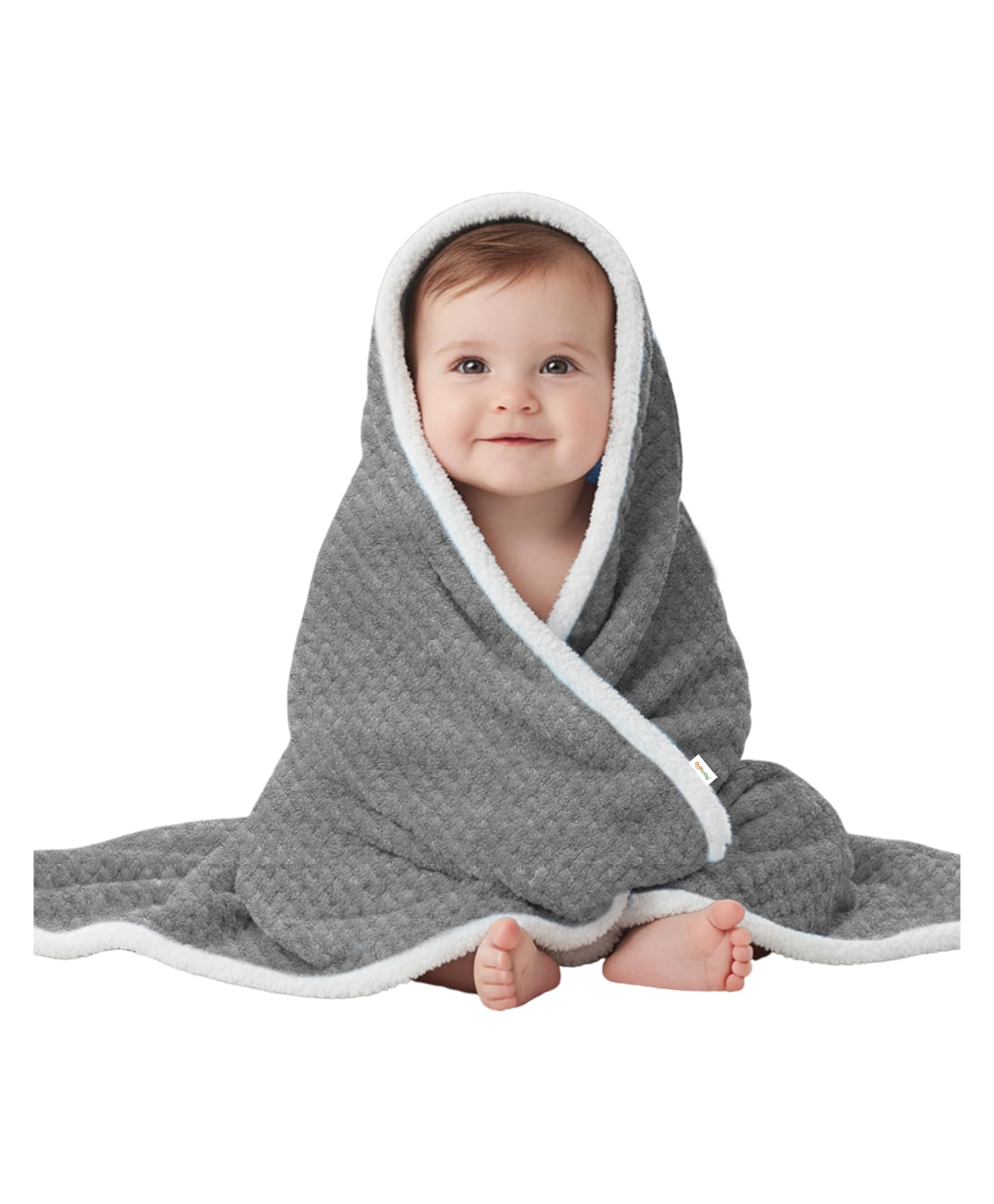 OYO BABY New Born Super Soft Baby Blanket Wrapper Sheet - Grey-picture-28