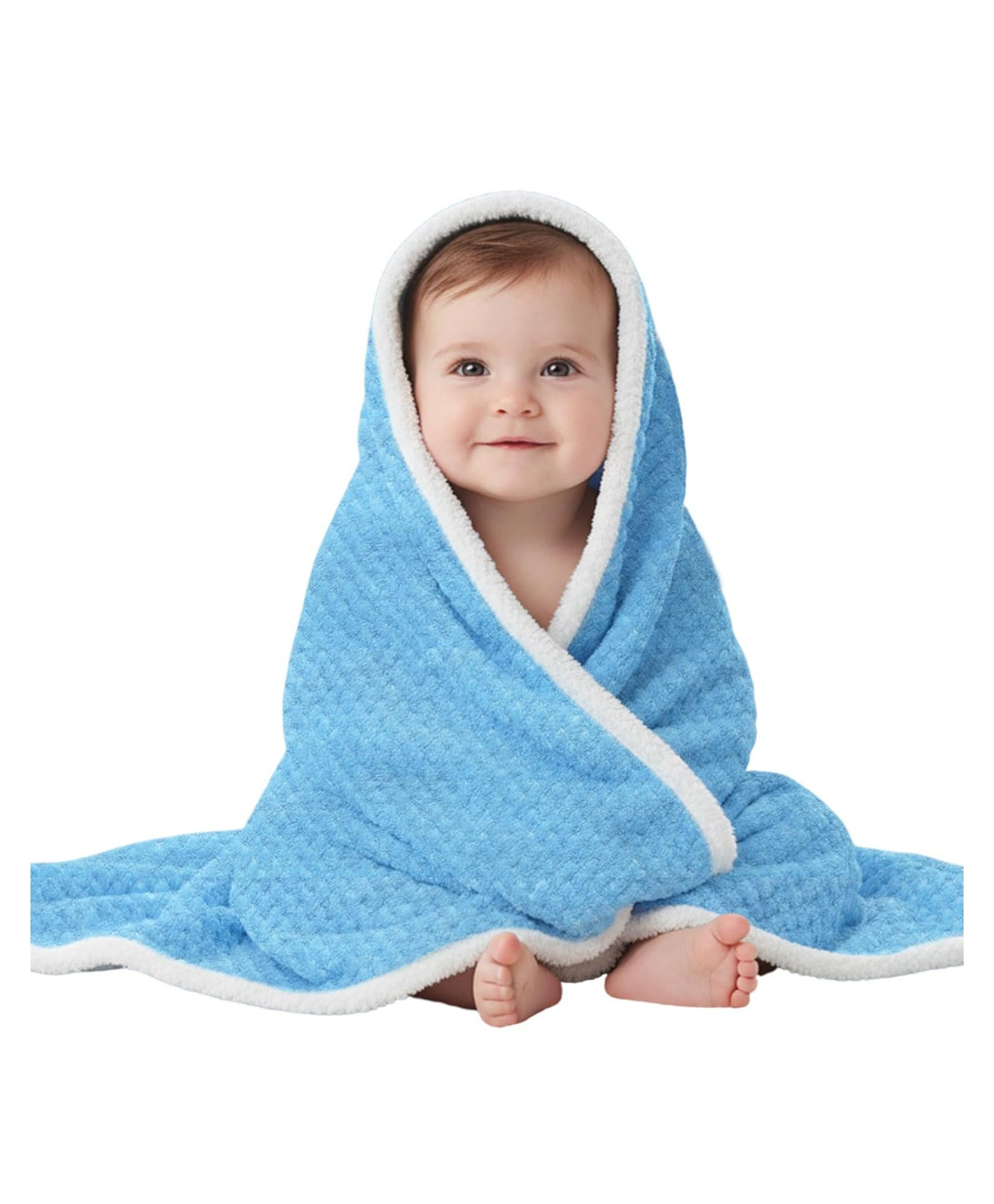 OYO BABY New Born Super Soft Baby Blanket Wrapper Sheet - Blue-picture-30