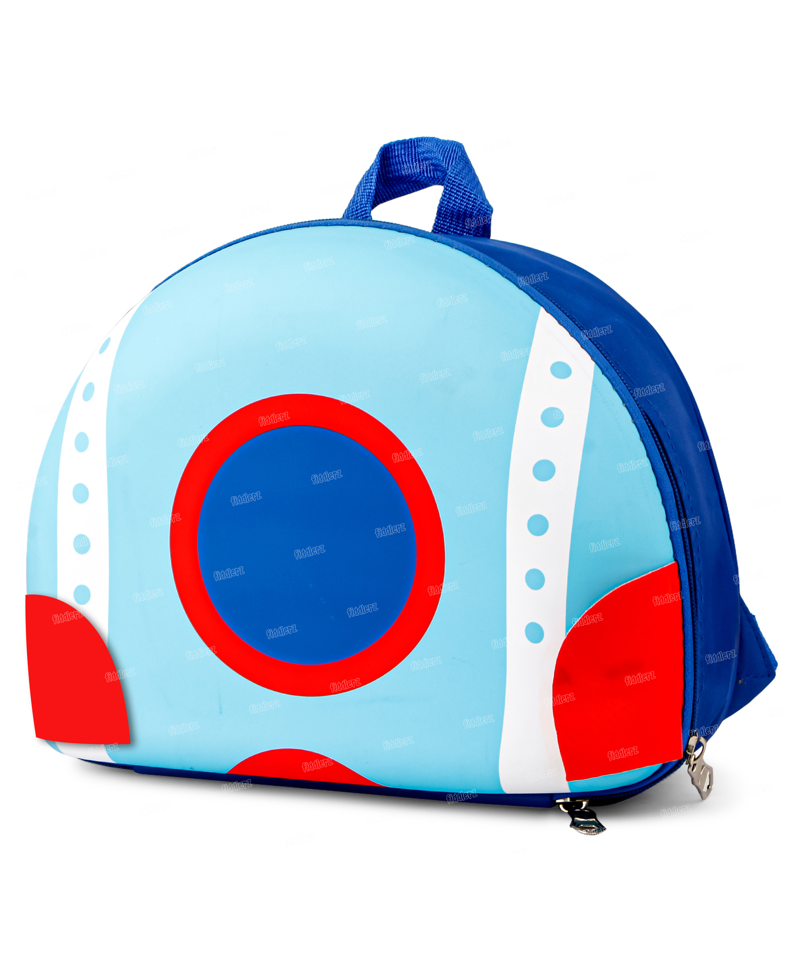 Fiddlerz Cute 3D Design Bag for Pre school & Nursery Kids Waterproof Mini Backpack for Kids Blue- 10 Inches-image-38