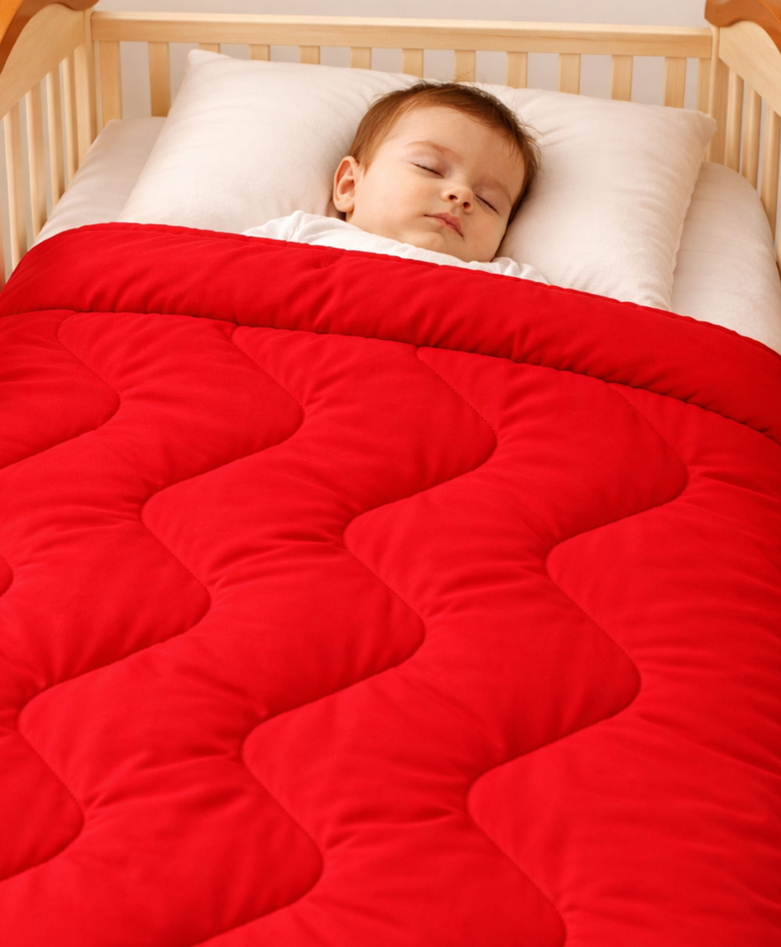 Fareto Microfibre Blanket Lightweight - Ruby Red & Brown-image-3