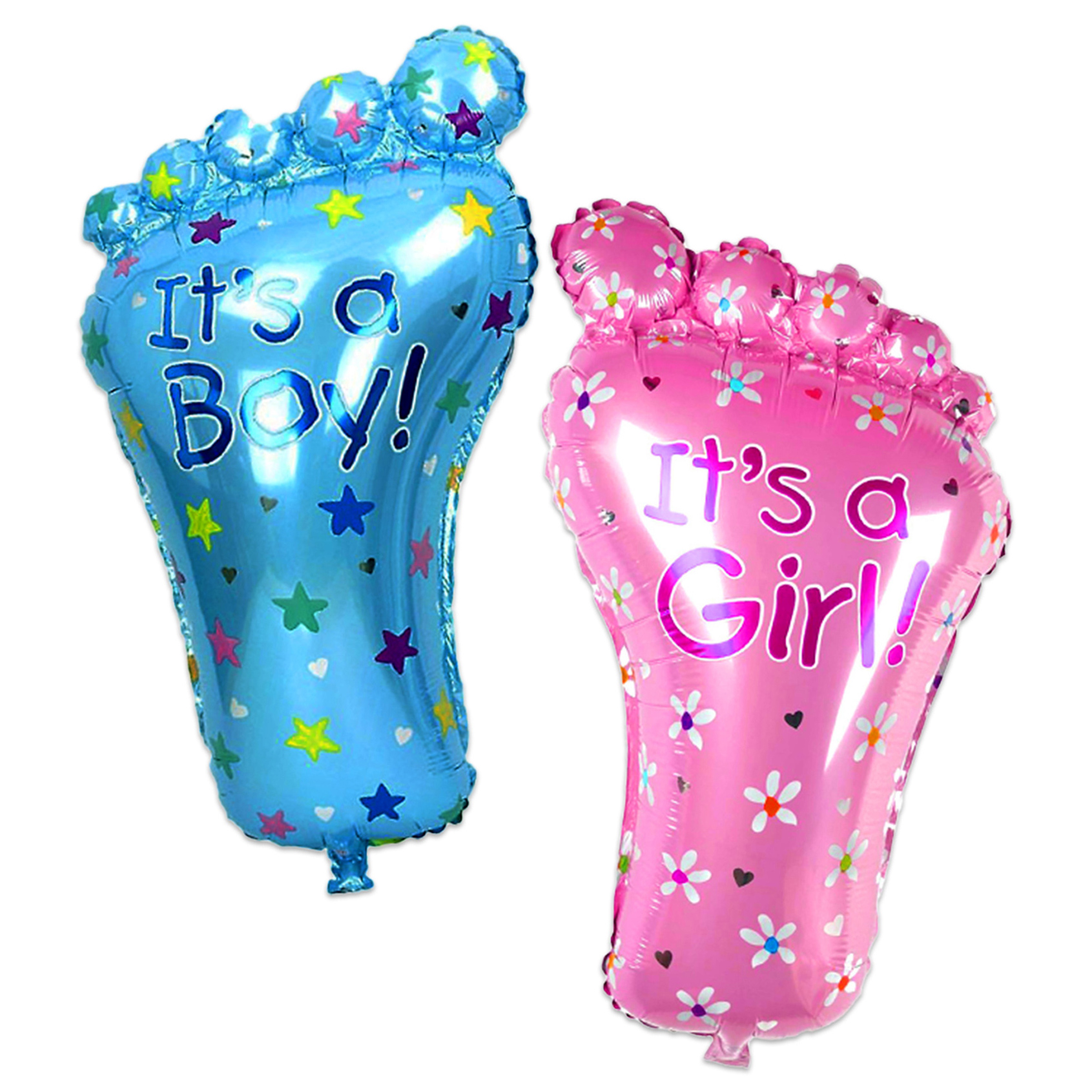 Zyozi Baby Shower Decorations Baby Shower Foil Balloons Pink & Blue - Pack Of 2-picture-25