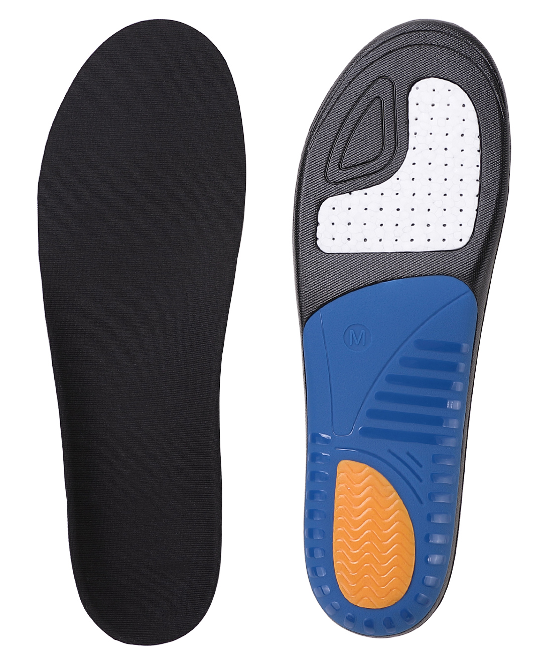 Dr Foot Running Insoles Pair Small- Black & Blue