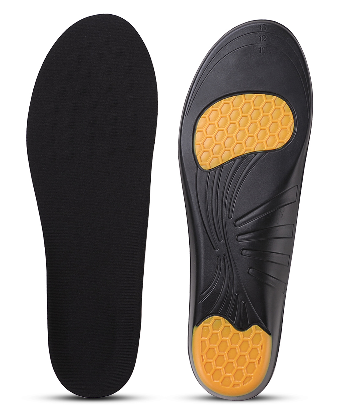 Dr Foot Dual Layer Foam Cushion Design Stabilizing Support Insoles - Black