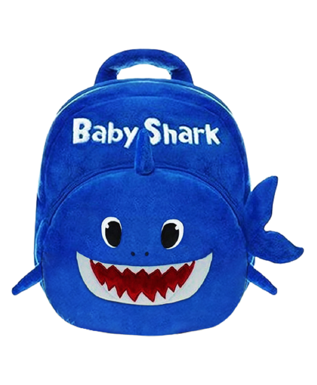 Frantic Premium Quality Soft design Blue Baby Shark Bag for Kids - 14 Inches-picture-26