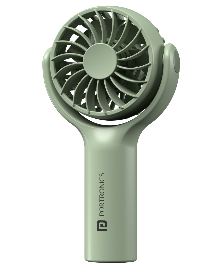 Portronics Toofan Mini Portable Rechargeable Fan with 3 Speed Modes Upto 7800 RPM Max Speed and Magnetic Base for Stability-Green-picture-10
