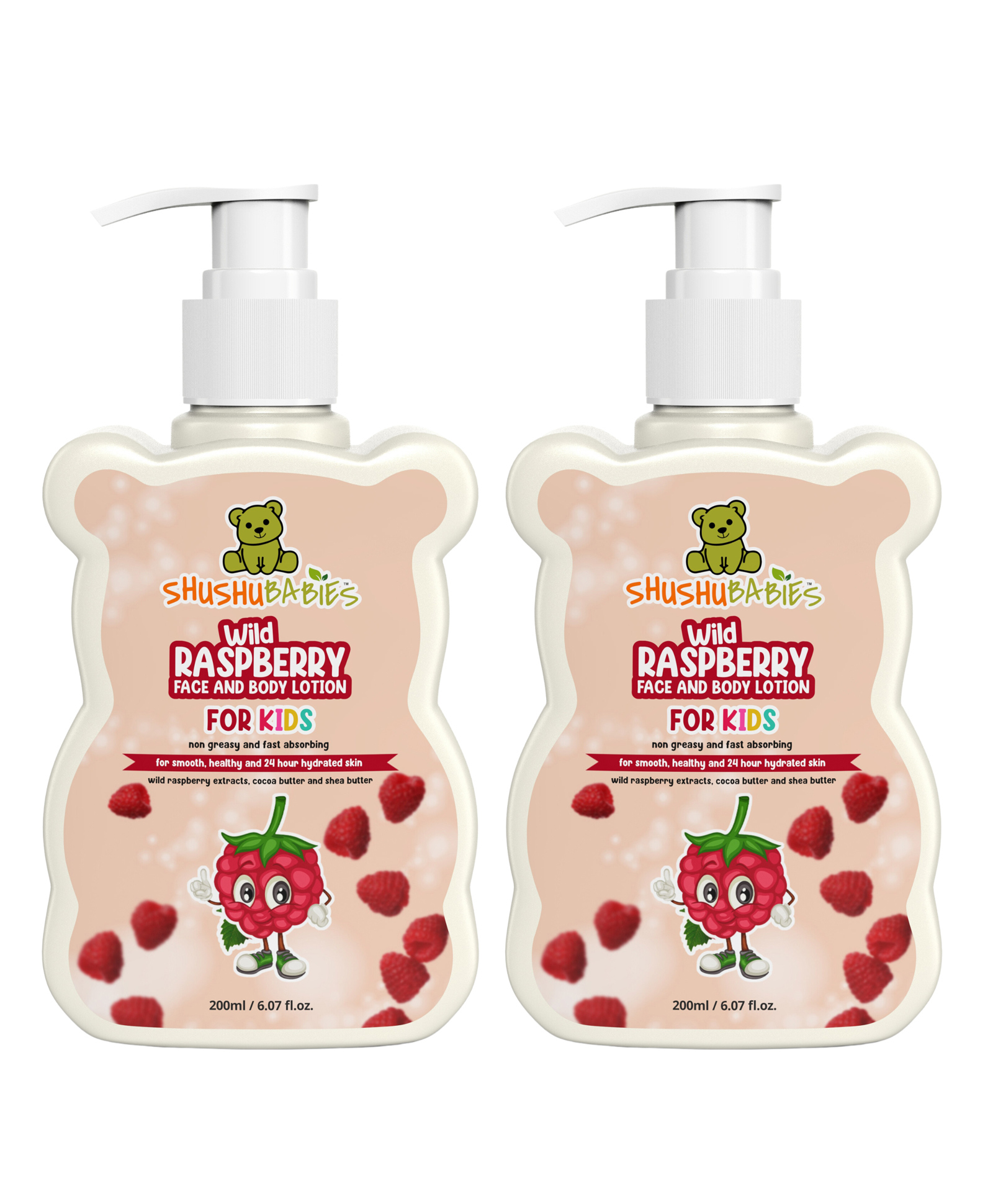 shushu babies ShuShu BabiesWild Raspberry Baby Face and Body Lotion-200 ml (Pack of 2)-picture-15