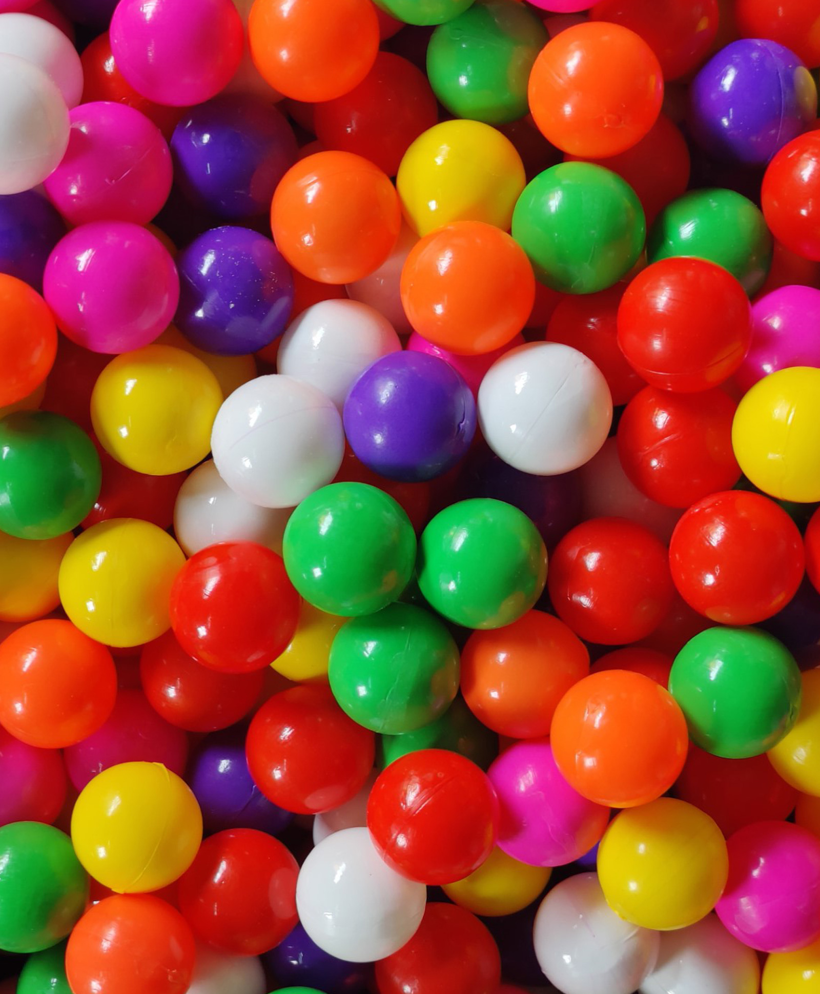 EEVOVEE Kids Plastic Pool Balls Non Toxic Safe & Soft Balls Pit Balls 24 pcs - Multi Color-image-2