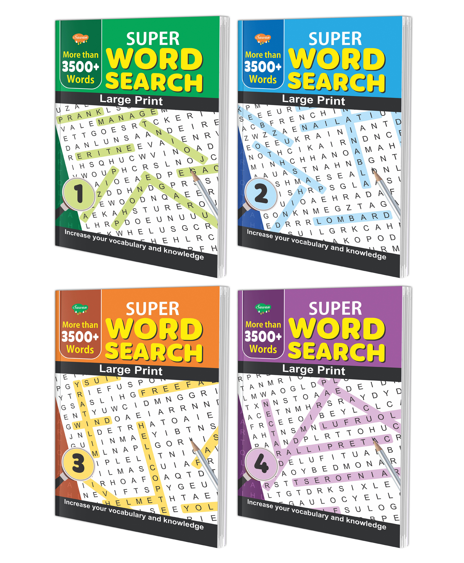 Set of 4 Super Word Search 1and 2and 3 and 4 A fun Word Search Adventure-image-3