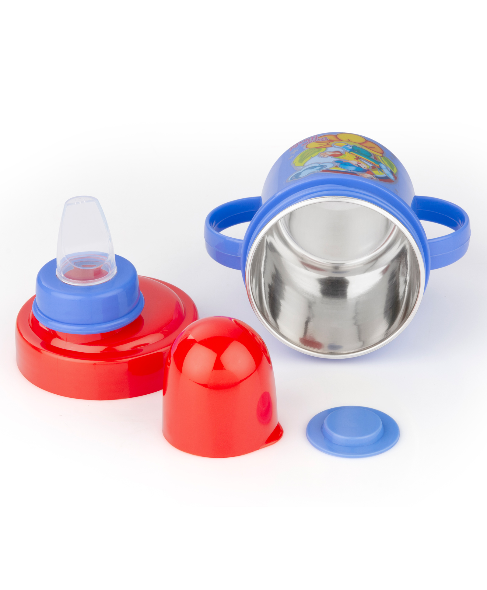 Nabhya Hippo Stainless Steel Baby Spout Sipper Cup 250 ml -Blue-picture-39