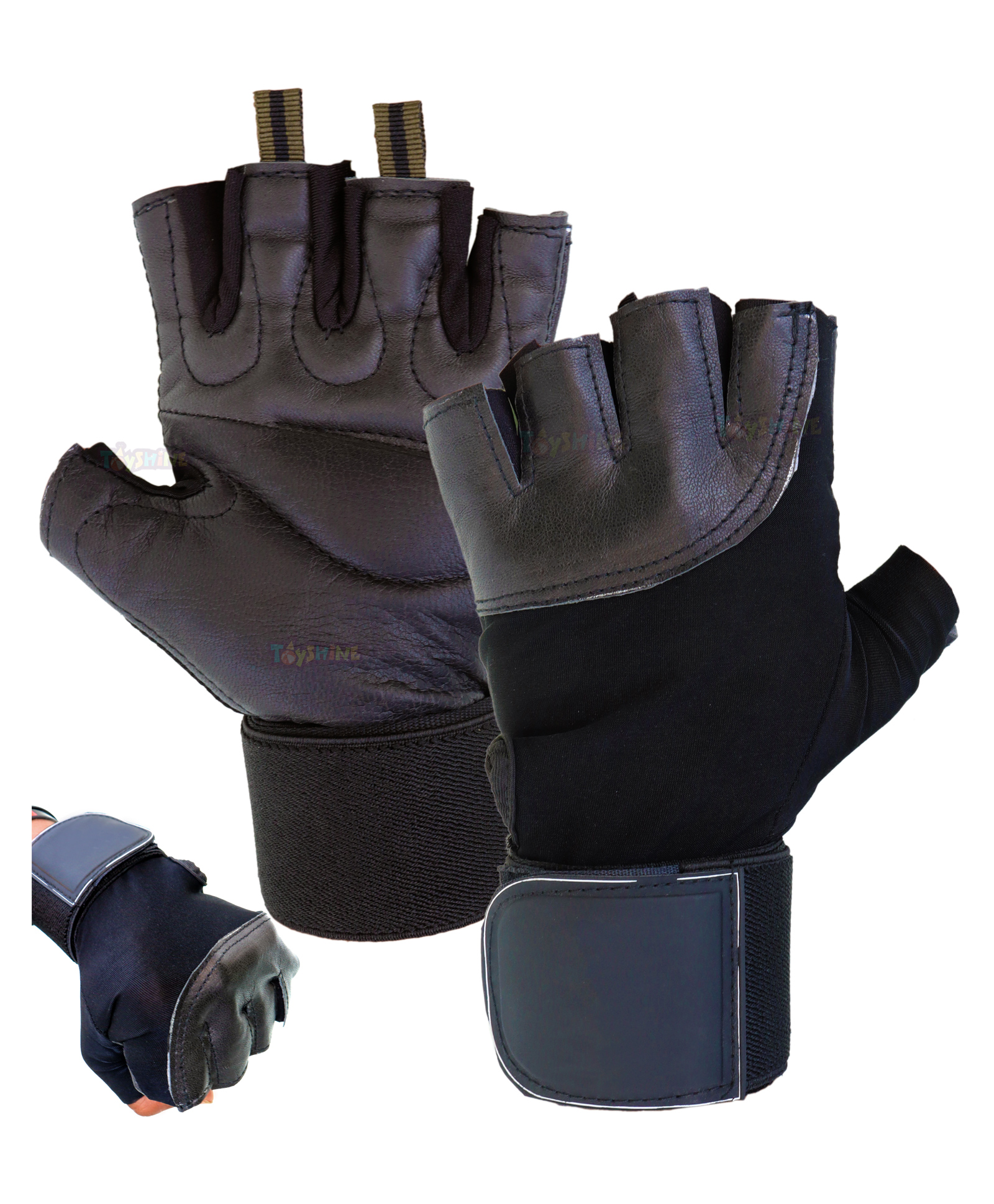 Toyshine Surfer Gym Gloves for Weight Lifting Exercise and Crossfit for Fitness Yoga Training Powerlifting Row Cycling (Grey)-picture-13