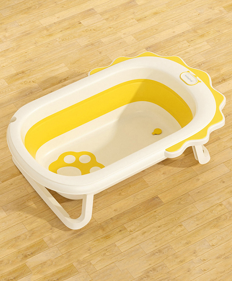 Babyhug Foldable Baby Bath Tub - Yellow-picture-26