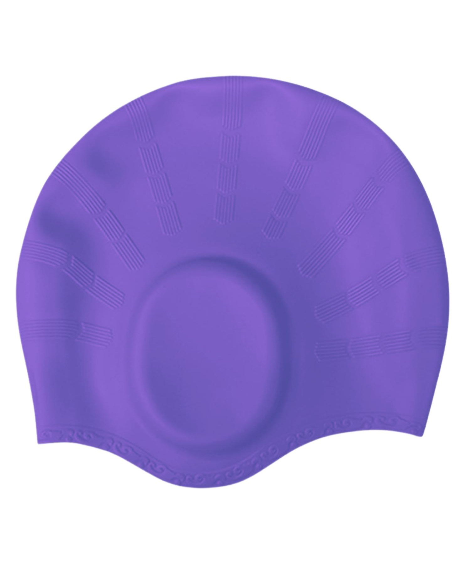 KARBD Ear Cover Hair Protection Silicone Swimming Cap Universal Size - Purple-picture-26
