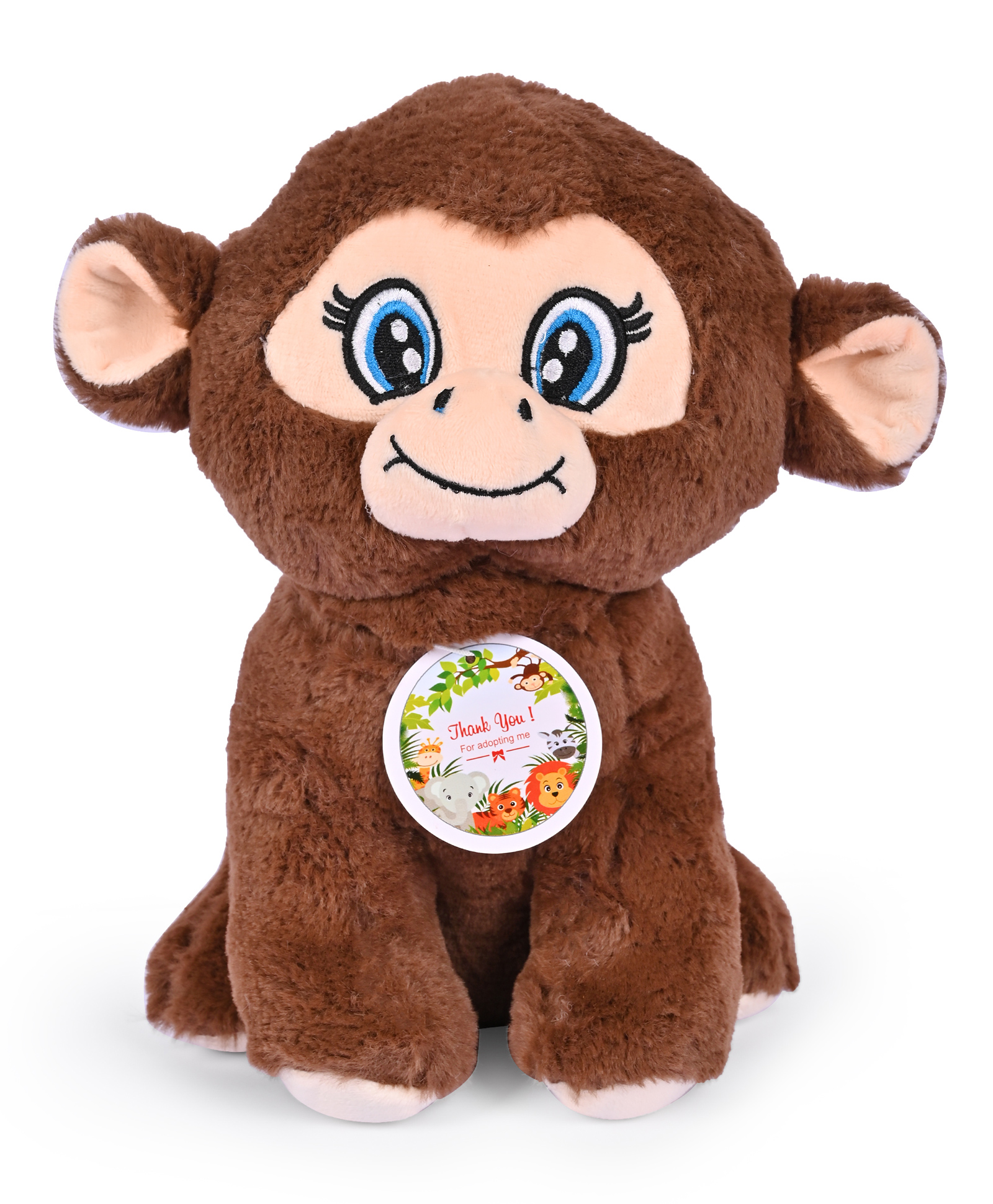 Besties Kids Sitting Monkey Soft Toy Brown  - Height 30 cm-image-43