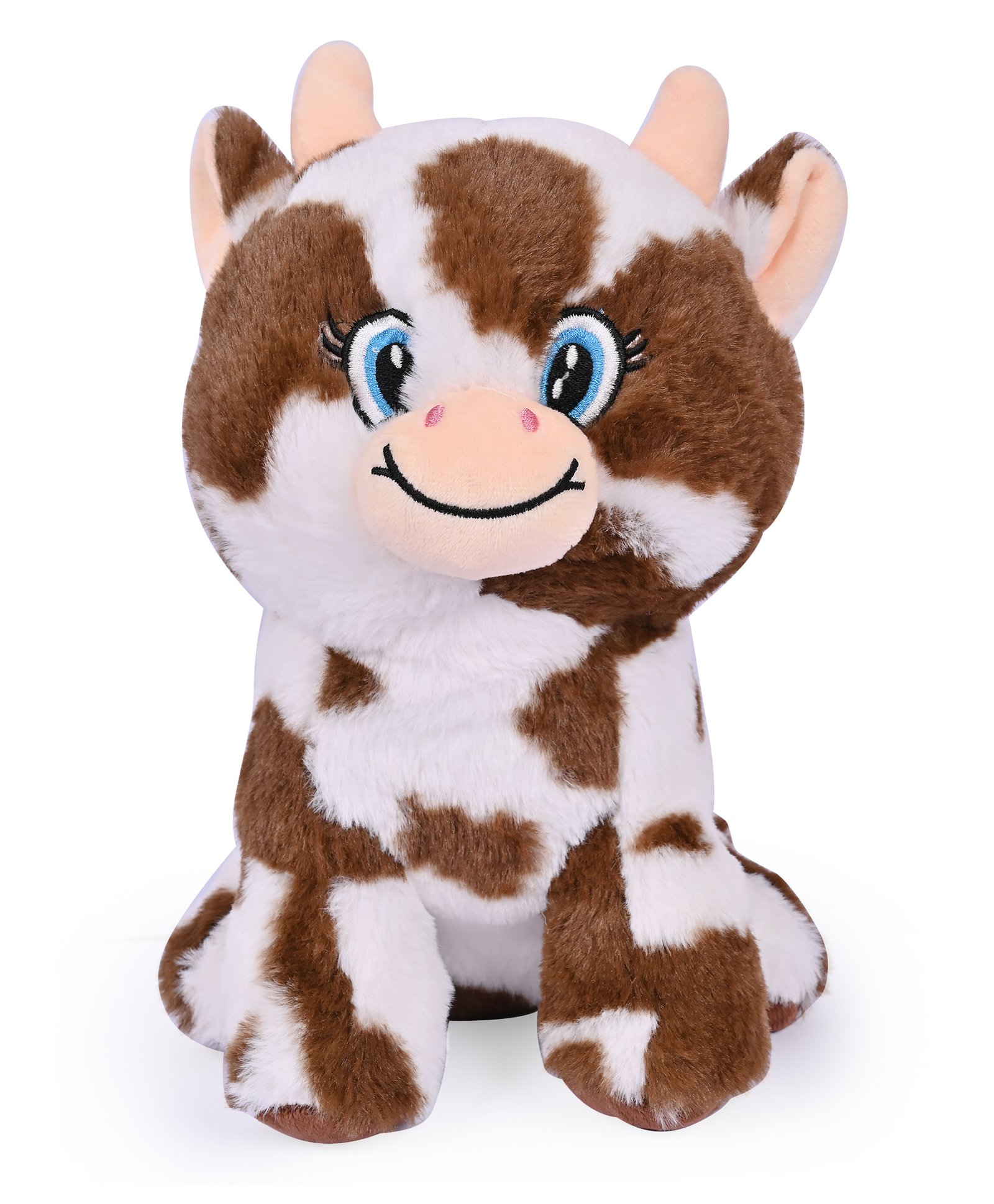 Besties Kids Sitting Cow Soft Toy Brown & White  - Height 30 cm-image-48