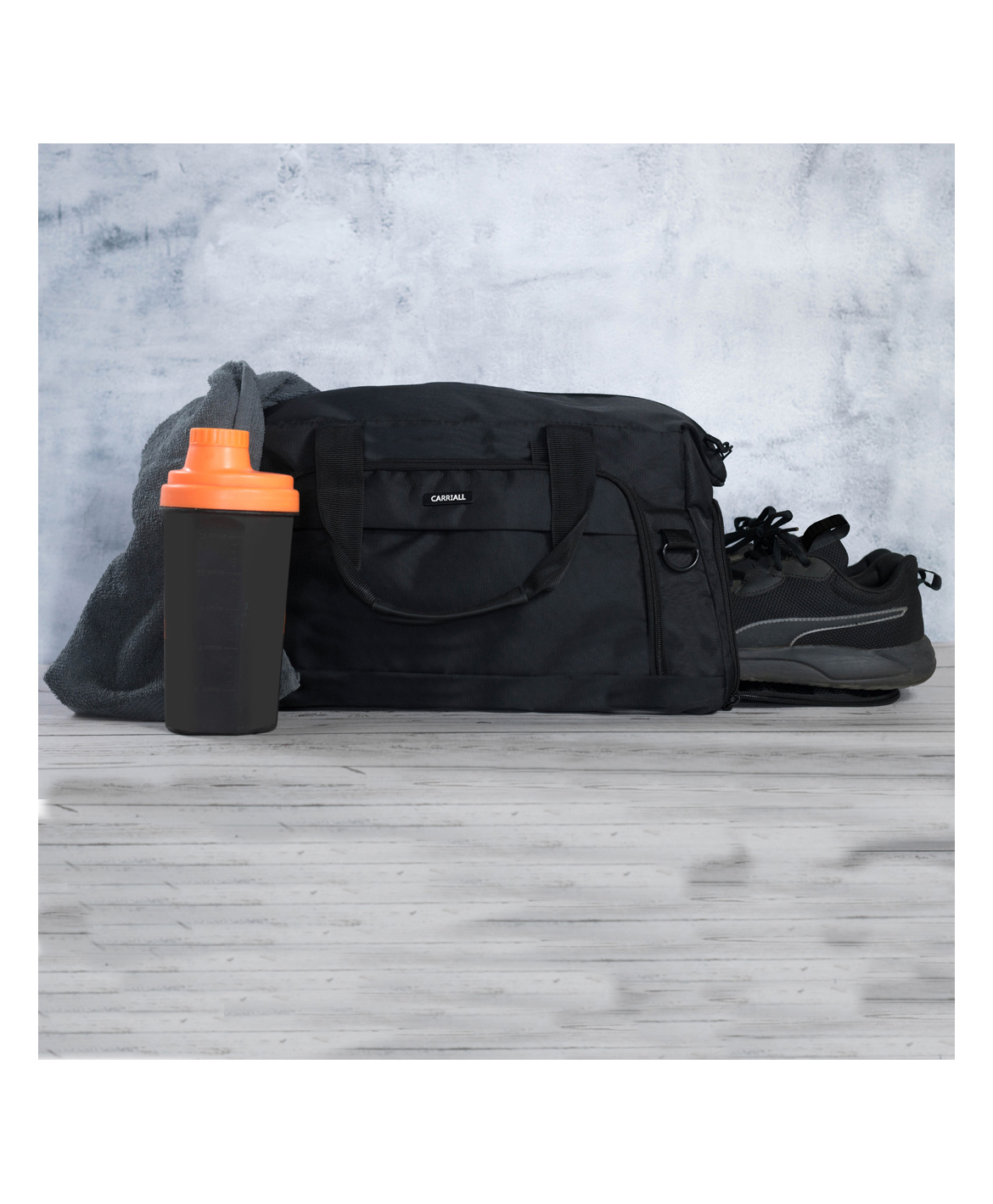Carriall Sports  and Gym Duffle Bag  -Black-image-7